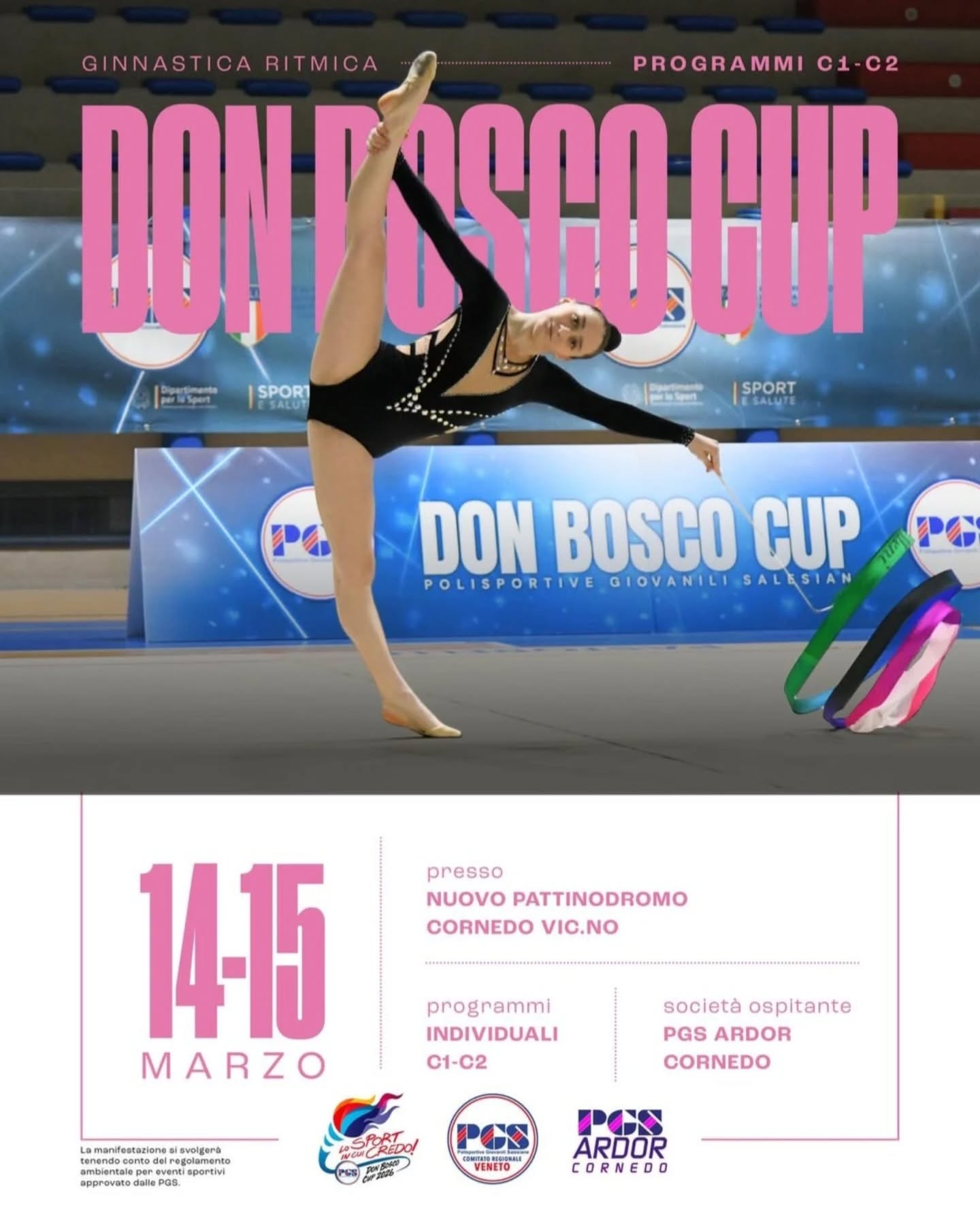 Seconda prova regionale PGS oggi e domani per le nostre agoniste categoria C1 e C2! Mostrate tutto il vostro velore!!!🤸🏻♀️💗
