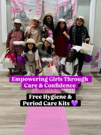 We were honored to provide free hygiene and period care kits for several Girl Empowerment Workshops hosted by the Hope Through Housing Foundation (HTHF).
HTHF workshops bring pre-teen and teen girls together for arts & crafts, self-esteem activities, and fun fashion show moments to celebrate self-expression.
Access to hygiene and menstrual care is essential to a person’s health, confidence, and dignity, and we are grateful to play a small part.
These kits matter and are made possible because of our hygiene drives, volunteers, and community partners. Thank you for helping us continue this work to ensure communities in Texas have access to period care products.
#inspiringwomentoday #endperiodpoverty #texasnonprofit
