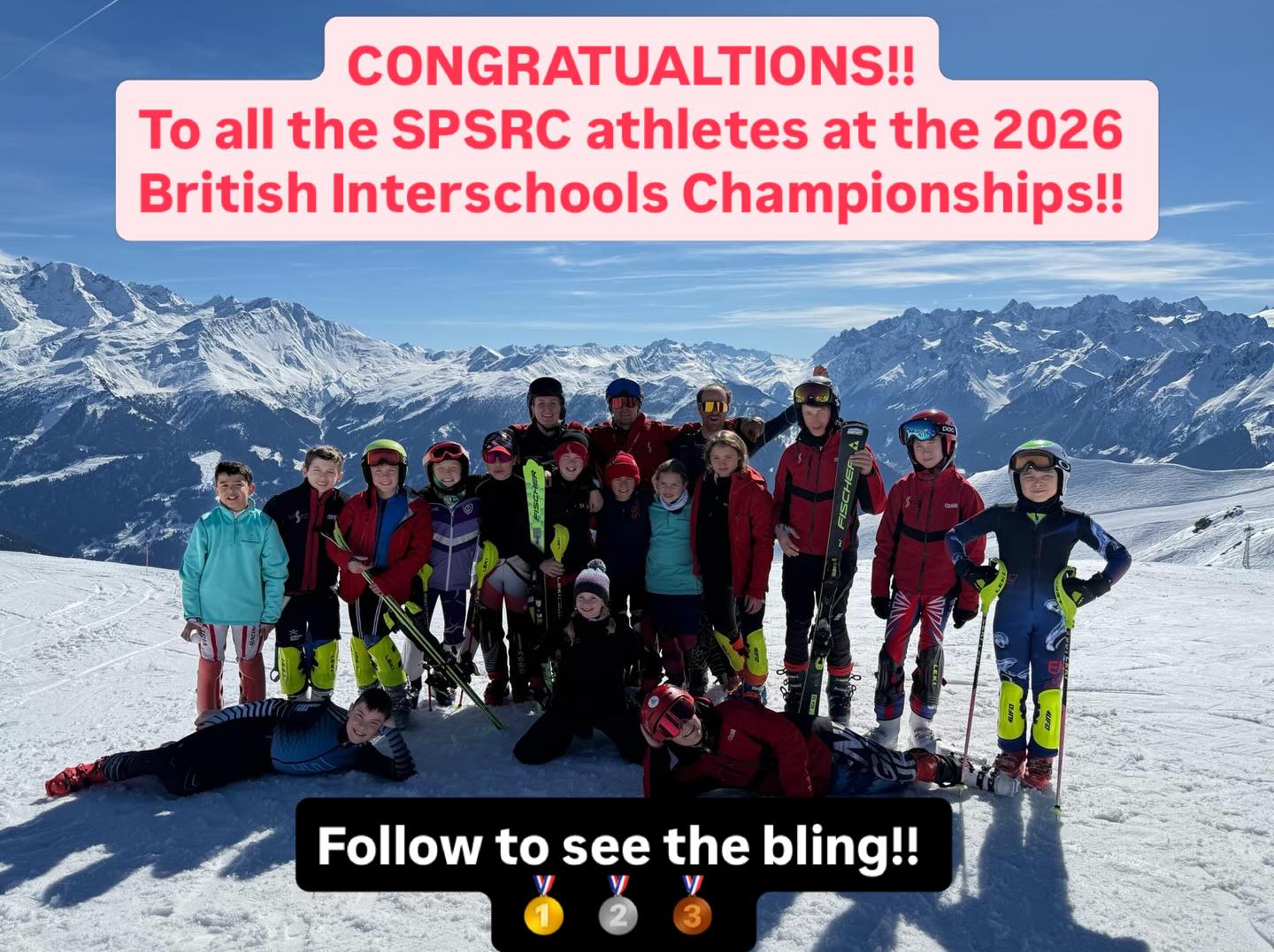 @thebritishskiacademy BRITISH INTERSCHOOLS Championships ✅
Was great to see over 20 @spsrc athletes travel out to @latzoumaz to compete in the 2026 BSA Interschools Championships!
All REPRESENTING their schools but SUPPORTING their club team mates ❤️.
All athletes should be very proud of their achievements as some were new to racing, new to some of the disciplines and/or new to the team!
All athletes gave a phenomenal 110% to their racing and showed amazing resilience, determination and camaraderie!
Thanks to @erskinemalcolm and all the organisers and incredible @spsrcracing coaches: @charlieguesty @christianjensen95 @cpitkethly who made sure athletes were race ready in the funnest possible environment.
FOLLOW TO SEE THE BLING! 🥇 🥈 🥉
#spsrc
#sandownparkskiraceclub
#skirace