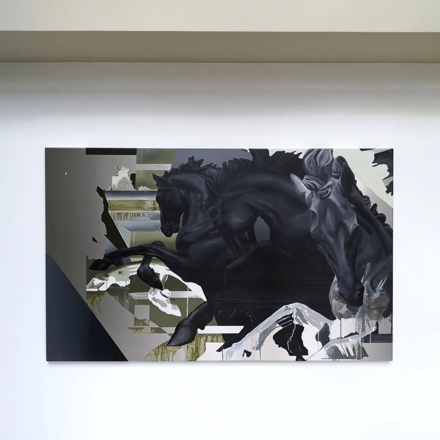 "Vorboten des Phaethon"
oil/aluminium
110 x 180 cm