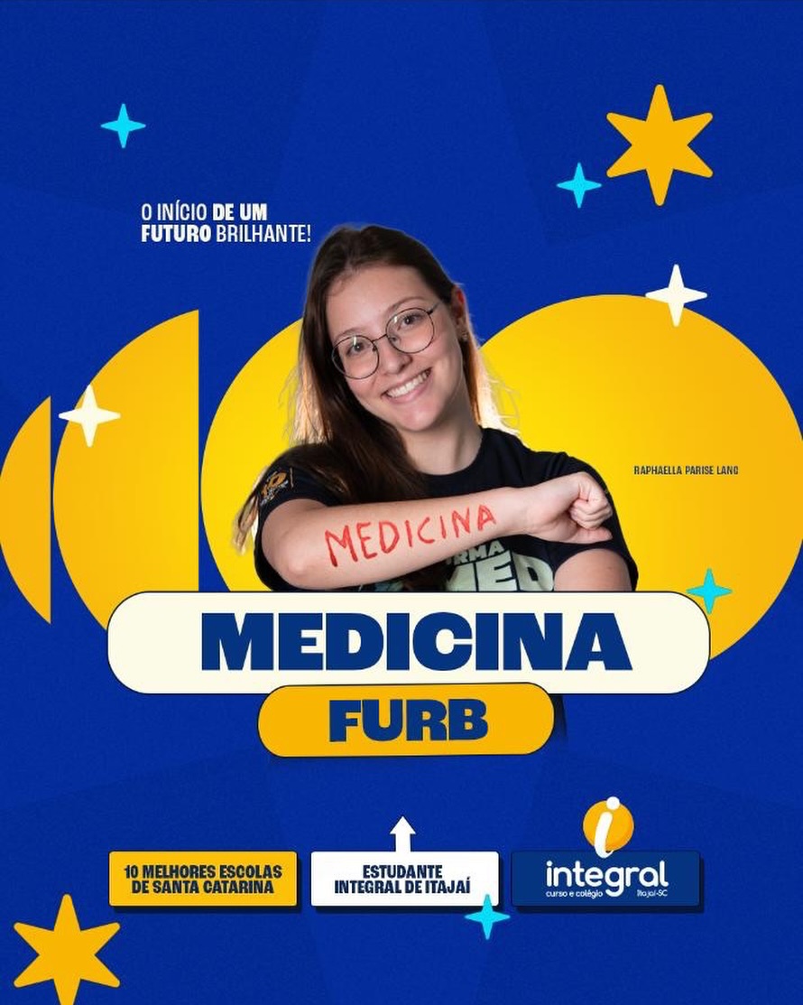 Mais uma aprovação em Medicina passando por aqui. 🚀
Parabéns, Raphaella! Um futuro brilhante te espera. ✨
#medicina #furb #acafe #vestibular #prevestibular