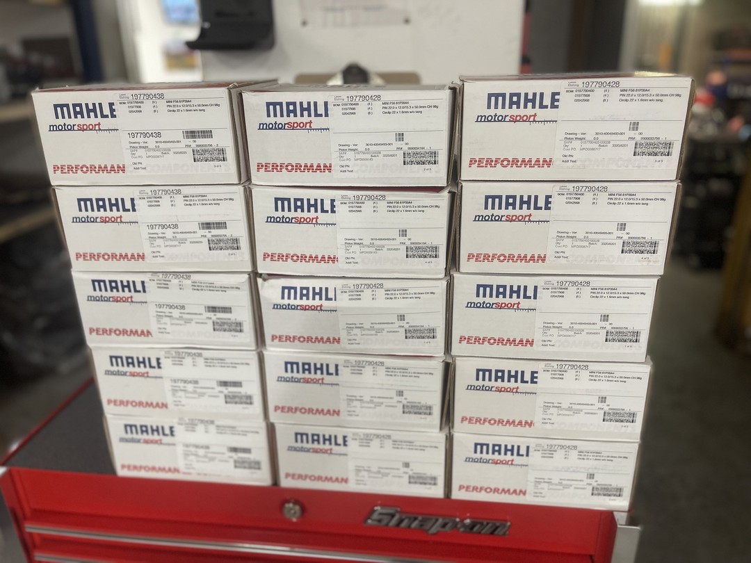 **Mini Challenge Pistons Arrived**
We have another delivery of our custom designed MAHLE Motorsport F56 B48A pistons supplied from the amazing people over at MAR Motorsport Ltd.
We are now stocking +.25 oversized pistons for our domestic and international customers alongside our standard sized pistons.
✅Official Mini Challenge Engine Supplier
✅Designed By Damico Engines
✅Proven in Competition
✅Available Exclusively Through Us
We also stock a large quantity of parts for the F56 B48A engine usually same day dispatch before 1pm.
-------------------------------------------------------
Want to get in touch? We would love to hear from you.
Here is how you can reach us...
Call Us: +44 (0)1953 717 784
Email: info@damico-engines.co.uk
Instagram: www.instagram.com/damico_engines_ltd
Web: www.damico-engines.co.uk
#minichallengeuk #minif56jcw #johncooperwork #f56jcw #modifiedf56 #f56_ownersclub #minif56forum #minif56coopers #miniowners #mini #racecar #excelr8motorsport #scsdelta #gravesmotorsport #hybridtune #jcwmafia #minichallenge #jcwchallenge #minicooperjcw #minicooper #jcwcooperworks #johncooperworks #f56s #f56miniclub #f56minicooper #TimeAttack #TimeAttackUK MAHLE Motorsport North America #minijcwf56 #johncooperworks #marmotorsport #bmwminiracing