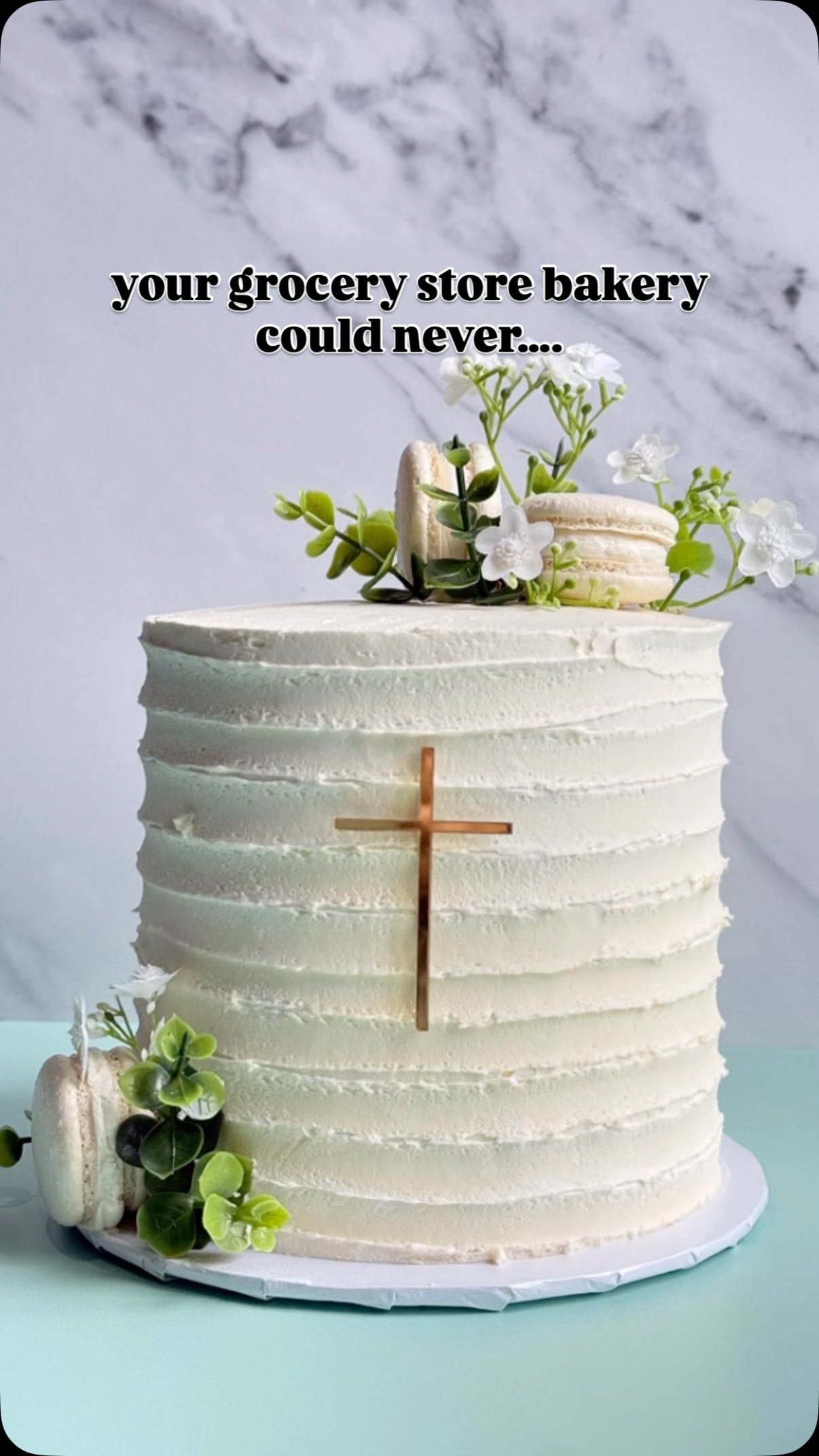 Not your average bakery cake and cookies ✨
.
.
Make their sacrament celebration even more special with custom made cakes & cookies from Julia’s Sweet Treats.
Elegant, personalized and designed to look as beautiful in photos as the day feels in person.
Limited dates left for April & May; DM now to order yours