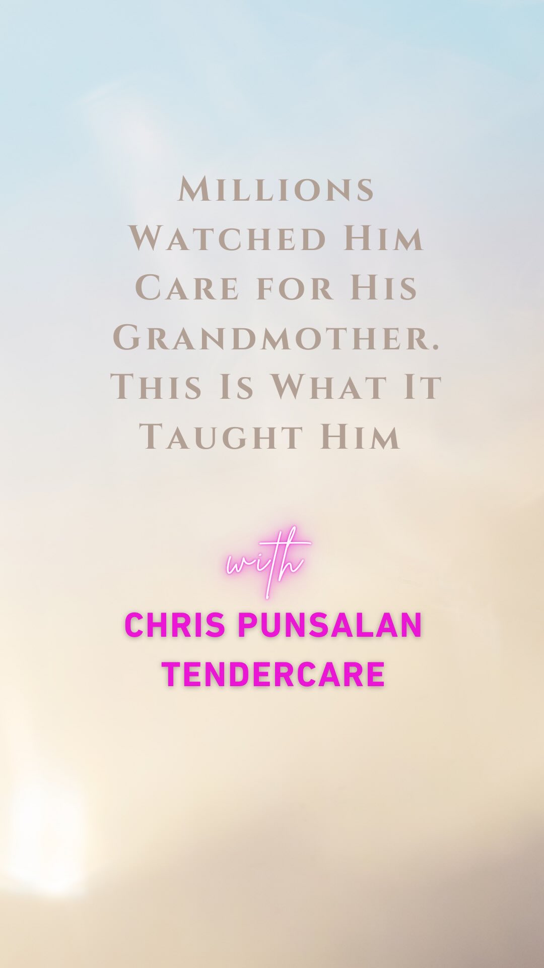 🎙️ Most caregivers don’t call themselves caregivers. They’re just helping someone they love. Chris Punsalan @chrispunsalan didn’t set out to become one either. But when his grandmother could no longer care for herself, he stepped in. What followed was an eight-year journey that would reshape his life, identity, and purpose.
In this conversation, Chris shares what caregiving really looks like behind closed doors, the emotional weight, the quiet moments of dignity, and the responsibility that changes you. We talk about grief, legacy, and the power of storytelling as a way to make others feel less alone.
Chris is a content creator, former full-time caregiver, and now Creative Director at @try.tendercare tendercare, where he’s helping build resources for families navigating care.
His work has reached millions of people because it doesn’t try to be perfect, it tells the truth.
This episode is for anyone who has ever cared for someone, is caring for someone now, or will one day step into that role.
Thank you, Chris, honored to have you as a guest and fellow advocate in this space.
Caregiving will touch all of us. The question is, are we prepared for it?
🎧 Listen now on your fav podcast platform!
And we had to talk about how much we love Shauna Sweeney 💜