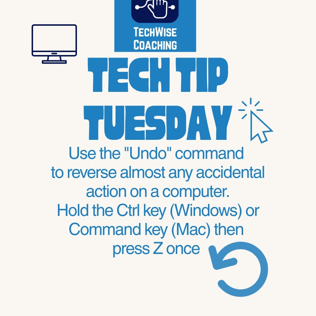 It's Tech Tip Tuesday! Follow for more quick tips from TechWise Coaching!
#TechforSeniors #iPhoneTips
#WomanOwnedBusiness