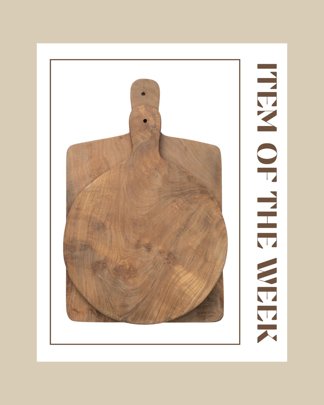 Item of the Week: McGee & Co. Boylan Bread Board
Crafted from teak wood in a simple round or square silhouette, the Boylan Bread Board brings natural warmth and quiet character to your kitchen. Style it on a countertop or shelf for an organic, layered look, or use it for serving a fresh loaf when gathering around the table. Functional, timeless, and effortlessly beautiful.
Shop it here: https://bit.ly/4rXAyf4
#interiordesign #mcgeeandco #kitchendecor #styledspaces #itemoftheweek
