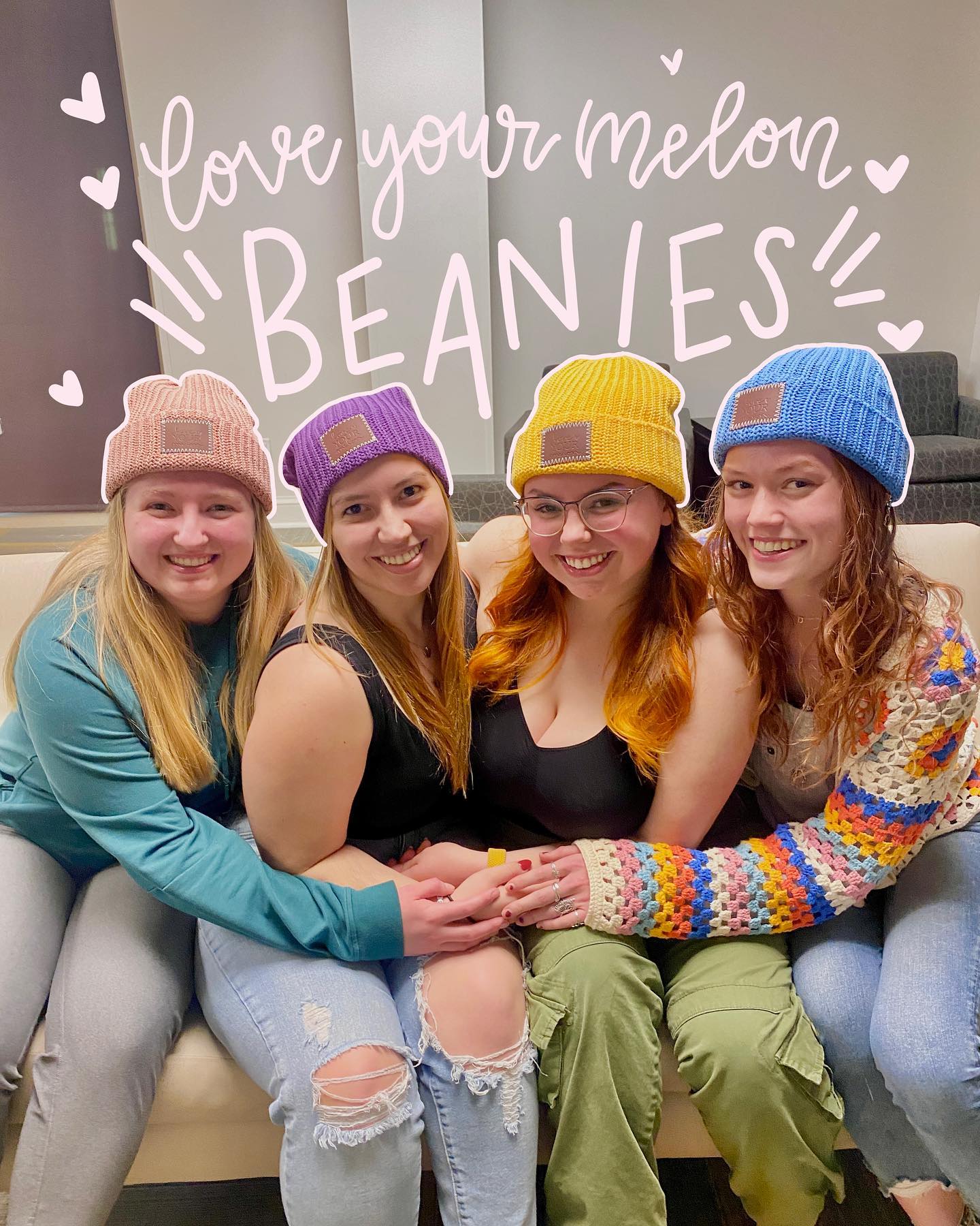ARENT THESE BEANIES ADORABLE!! So excited to give out hats like these to little heroes and heroines in need!!! Thank you Love Your Melon🤍🤍🤍 #bayloramomentofmagic #amom #amomentofmagic