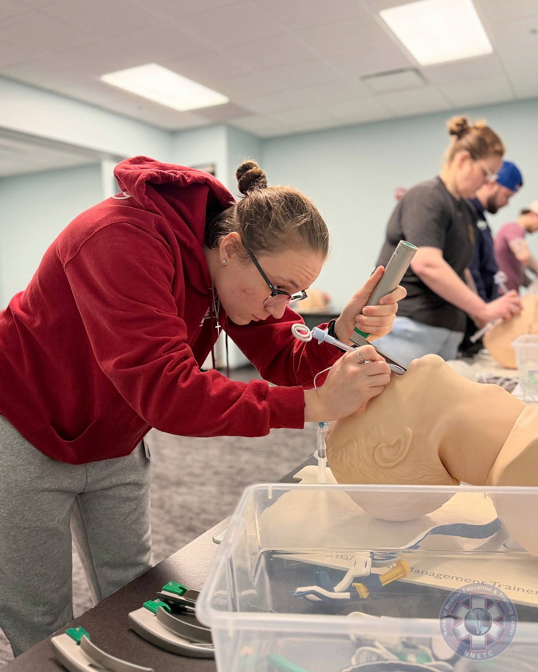 Success in the field is built on the reps taken in the lab. There is no substitute for practice when it comes to mastering life-saving skills. Our students are hard at work, perfecting their intubation technique.
Precision, focus, and repetition are the keys to excellence.
#NMETC #FirstResponders #EMS #EmergencyMedicalServices