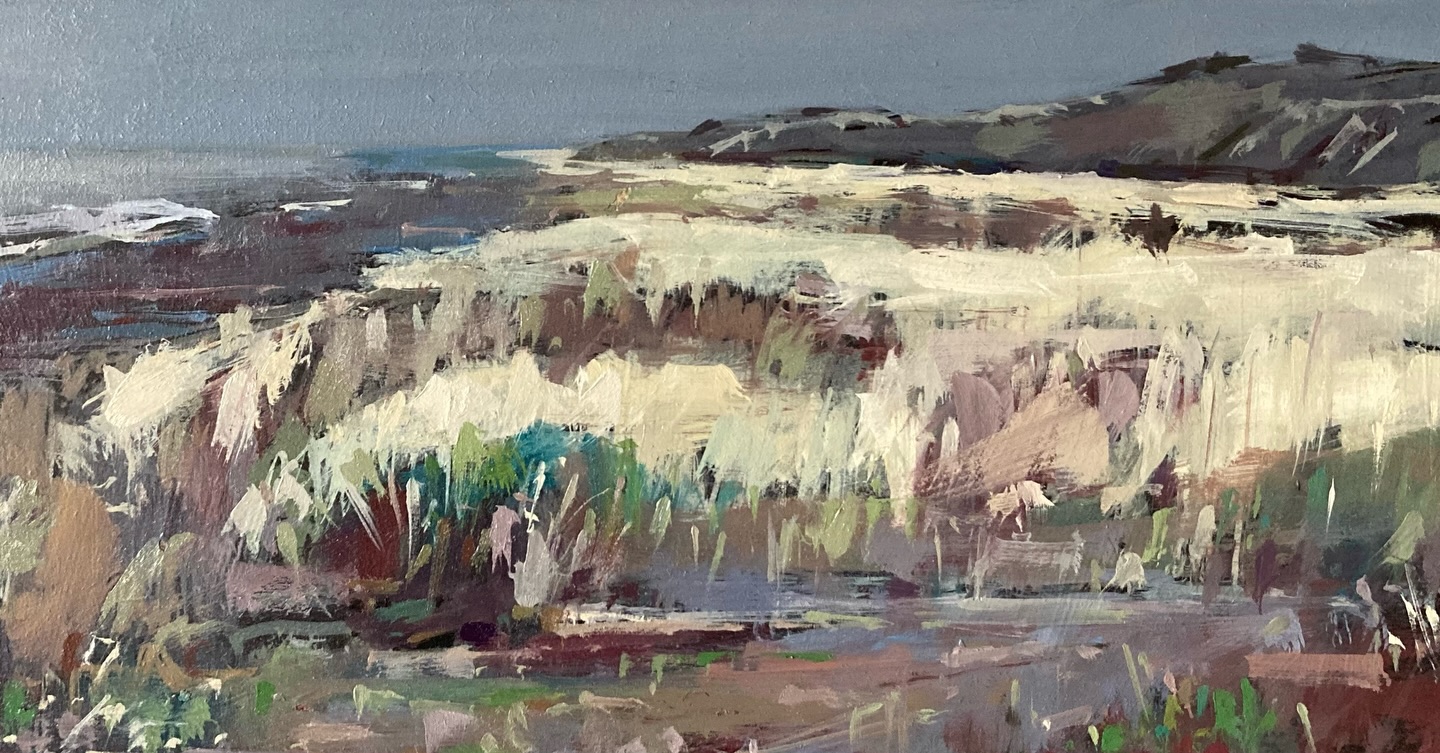 I was at the beach this morning, so different from yesterday when it was howling a hoolie! Very still today and warm. Had a lovely chat with a couple too.