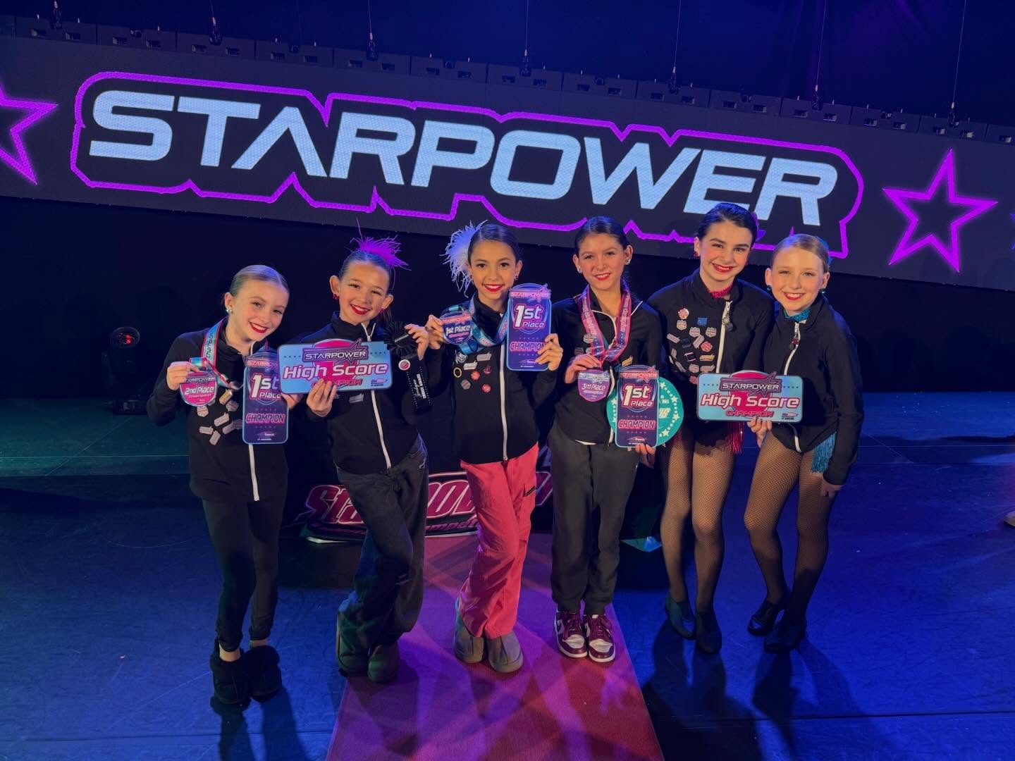 @starpowertalent solo/duo highlights! ⚡️
Hailey- 5 Star Premier, 1st in category, 1st overall, PowerPak invite, Dancer Palooza scholarship, world dance pageant invite!
Presley- 5 Star Premier, 1st in category, 1st overall, PowerPak invite, Dancer Palooza scholarship, world dance pageant invite!
Sofia- 5 Star Premier, 1st in category, 2nd overall, PowerPak invite, world dance pageant invite, 3rd overall photogenic!
Gigi- 5 Star Premier, 7th overall!
Sloan Bond - 5 Star Premier, 1st In Category, 1st overall!
Genevieve- 5 Star Premier, 1st In Category, 3rd Overall!
Jiah- 5 Star Premier, 2nd Place Photogenic, 7th Overall!
Sloan W.-5 Star Premier, 1st In Category, Costume Award!
Sydney- 5 Star Premier, 8th Overall!
Ambria- 5 Star Premier, 1st In Category, 8th Overall!
Lily- 5 Star Premier, 1st In Category, 9th Overall!
Elin- 5 Star Premier, 3rd Overall! 1st In Category, Power Pack invite, Wild One Scholarship!
Sophia “Call Me Mother”- 5 Star Elite, Wild One Scholarship!
Sophia “Roxanne”- 5 Star Elite, 1st In Category! Title 2nd Runner Up!
Brix & Hailey - 5 Star Elite, 1st In Category, 1st Overall!
Grae & Sydney- 5 Star Premier, 3rd Overall!
Ashlynn & Madeleine - 5 Star Premier, 1st In Category, 2nd overall!
Torie-5 star premier , 1st in category!
You say- Scarlett: 5 star premier, “Singular Sensation“ judges choice award!
Lea- 5 star premier, 4th overall, “sparkle and shine” judges choice award!
Pippa- 5 Star Premier, 1st in category!
Jiya- 5 Star Premier, 1st in category!
Abrielle- 5 Star Premier, 1st in category, 2nd overall!
Addy & Havana- 5 Star Premier, 4th overall!
Billie- 5 Star Premier, 1st in category 3rd overall!
Emerson- 5 Star Premier, PowerPak invite!
Addison- 5 Star Premier, 1st in category!
Zoe- 5 Star Premier, 1st in category!
Brynn- 5 Star Premier, Ovation scholarship!
Congratulations dancers!