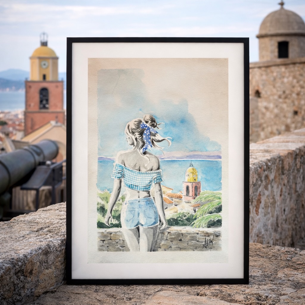 L’esprit de Saint-Tropez en aquarelle signée ALIN.
Une œuvre lumineuse et délicate, inspirée par la douceur méditerranéenne, entre élégance, horizon bleu et art de vivre.
Une présence subtile qui trouve naturellement sa place dans un intérieur raffiné.
#ALIN #Aquarelle #SaintTropez #ArtContemporain #LAtelierUnik