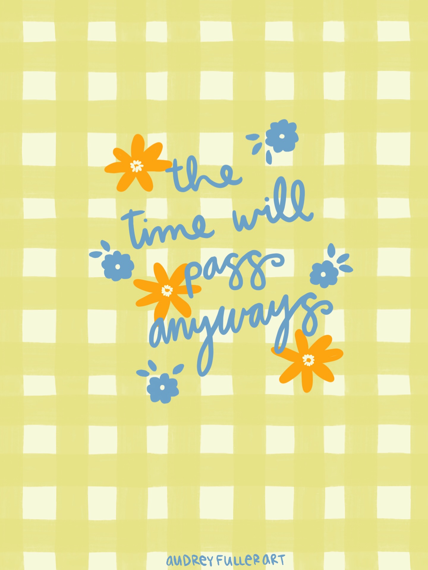 The time will pass anyway. It’s been on my mind a lot lately, and so I decided to doodle it up and place it here to share with you🫶🏽
So, you might as well start the thing.
Paint the idea.
Try the project.
Learn the skill.
Plant the flowers.
A year from now you’ll be glad you began today. 🌼
What’s something you’ve been wanting to start lately?
#illustrationartists #surfacepatterndesign #illustrationdaily #artistsoninstagram #creativebusiness
makeartdaily, womenwhocreate, artistlife, illustrationart, audreyfullerart, artist building a small business, mom artist entrepreneur, creative business owner artist, running an art business from home, artist designing products, mompreneur artist brand