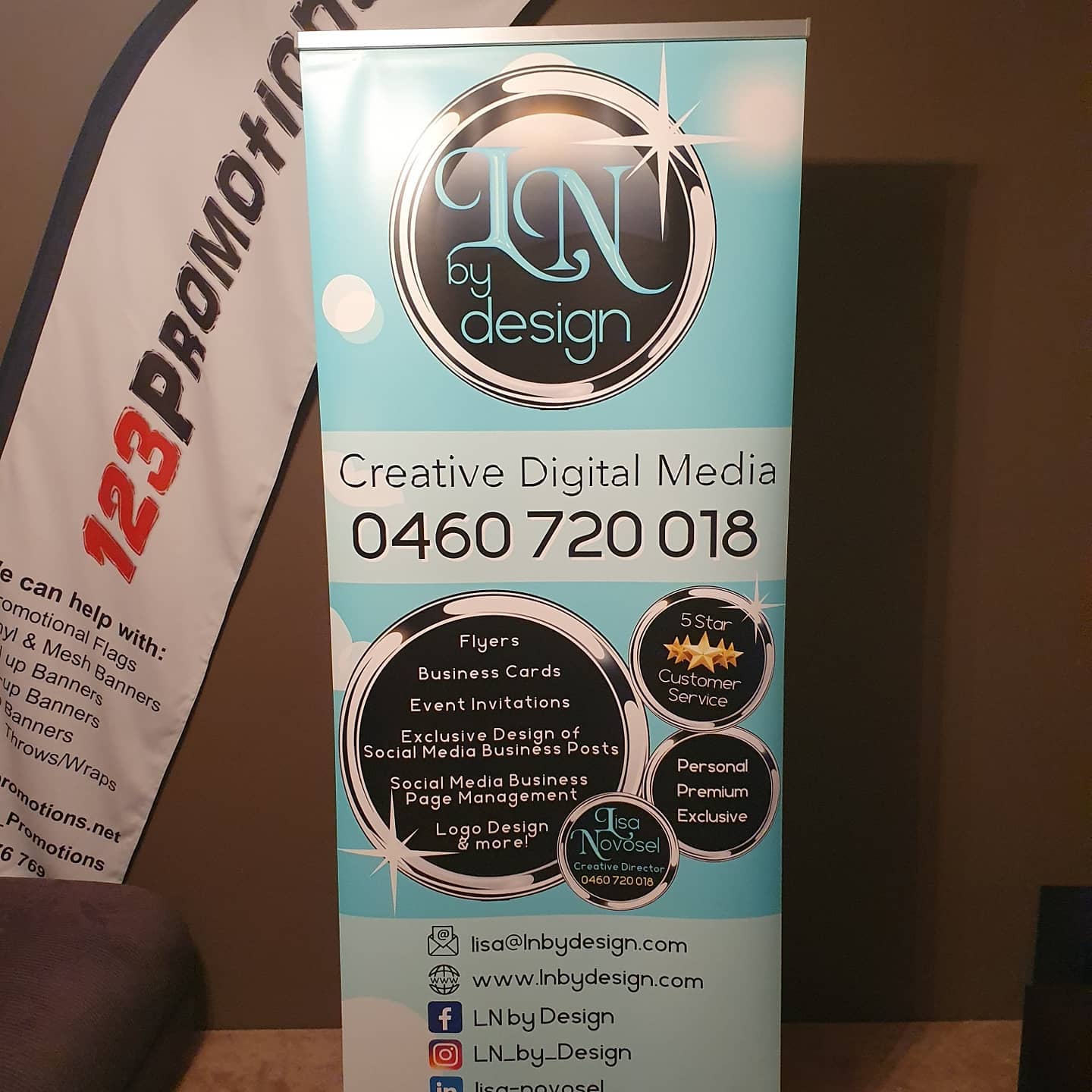A great way to promote your business is the classic pull up banner. 75cm x 200cm.
Starting from $100
Contact me what will best suit your needs.
.
#promotion #pullupbanner #business #advertising #easyas123 #customerservice