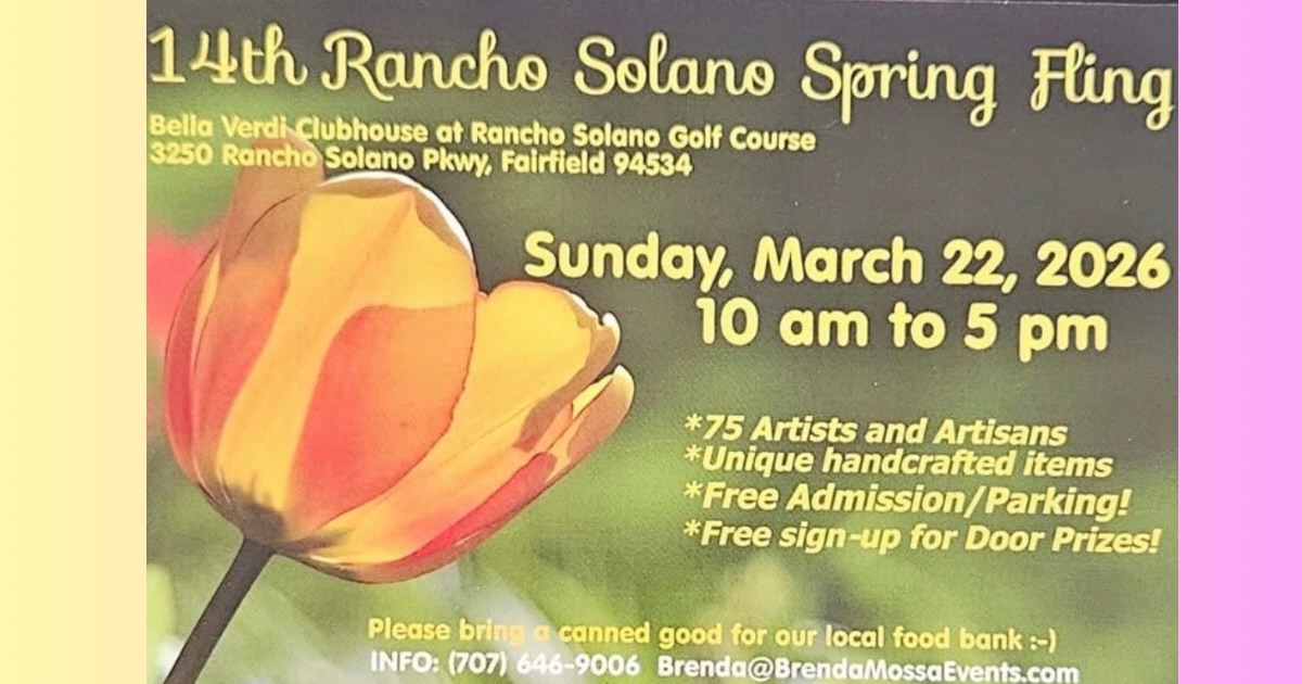 Come and fill up your Easter baskets at the Rancho Solano Spring Fling on Sunday.
Held every year at the Rancho Solano Golf Course Clubhouse in Fairfield, this event features 75 talented craftspeople with a ton of spring inspired wares.
Join us on Sunday March 22 from 10-5
#springtime #easter #handmadejewelry