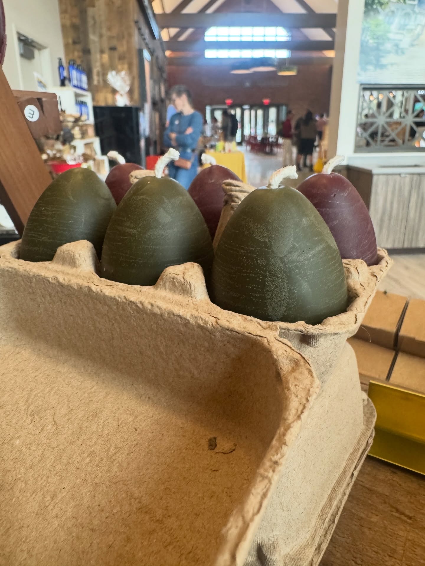 It might be the wrong holiday but at least the color is correct? Mitchell has been working on these egg candles this past week and I just love the shades of green and purple he has created. A perfect addition to any Easter basket or table!
#beeswaxcandles #easter #easteregg