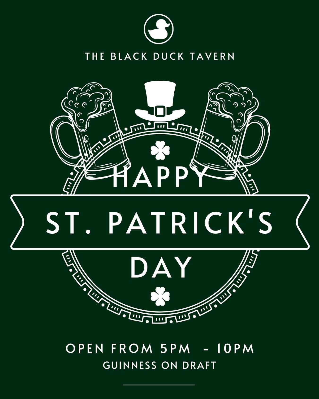 It’s the lick of the Irish today.
Stop in, grab a pint and maybe you’ll see a leprechaun.
#stpatricksday2026☘️🌈🎩 #guinnessdraught #blackduck #luckoftheirish☘️