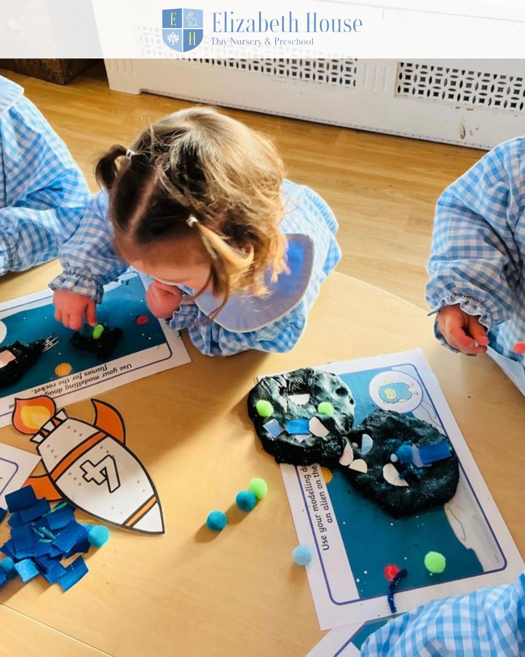 Our space-themed learning has been so much fun! From planets to rockets, children have loved exploring big ideas in playful, hands-on ways.
#preschool #elizabethhousenursery #nursery #earlyyears #eyfs #wallingford #oxfordshire #spacelearning