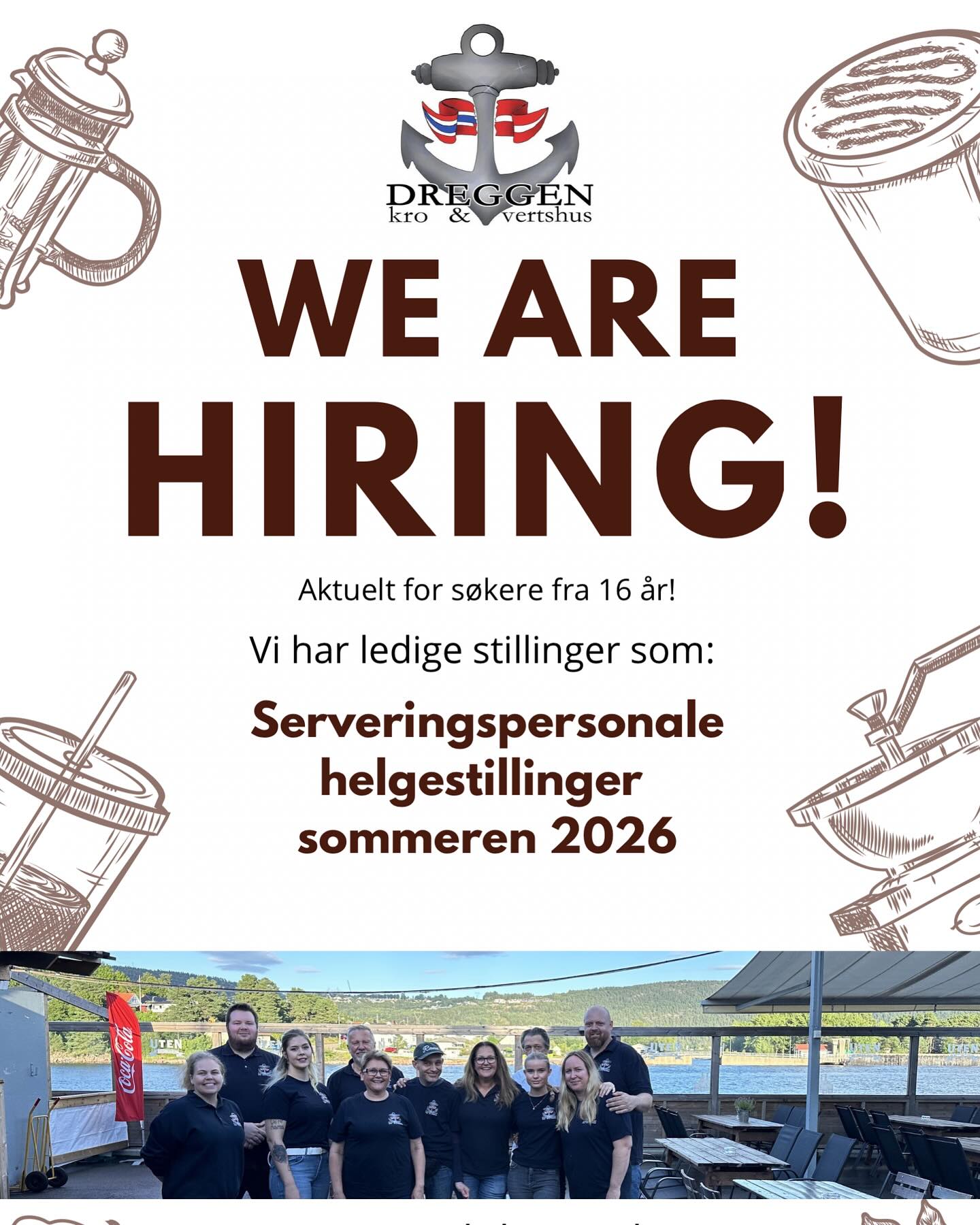 Send oss en søknad på mail! 🌞