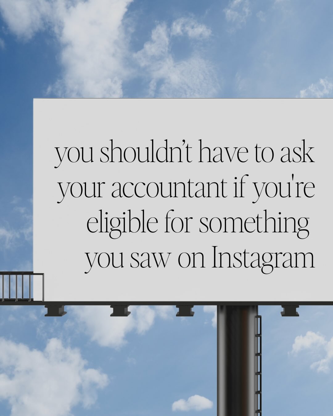 Something that genuinely upsets me when speaking to new clients is how unsupported some of them have felt with previous accountants.
In my new client discovery calls, I regularly hear things like ‘I saw this online, am I eligible?’ or ‘I didn’t want to ask because I thought I should probably know’ … running a business is complicated. You’re not supposed to know all the tax rules, deadlines and changes - that’s LITERALLY what your accountant is there for.
I have a completely open door policy with my clients, and whenever there is a budget announcement, a tax change, a new incentive or simply just anything that could affect my clients, I reach out. And I don’t just wait until the end of the year to do it - I personally believe that finances and tax are all about being proactive and ensuring you’re making the most of absolutely everything you can before the financial year ends. 🙌
So PLEASE - never feel like you can’t ask your accountant a question, never feel silly for admitting that something doesn’t make sense or asking your accountant to re-explain it and please please please - never feel like you’re just another number on your accountant’s client list.
If any of this has ever even remotely applied to you, it’s absolutely worth switching accountants. My DMs are always open 🤗
#womeninbusiness #smallbusinessuk #freelance