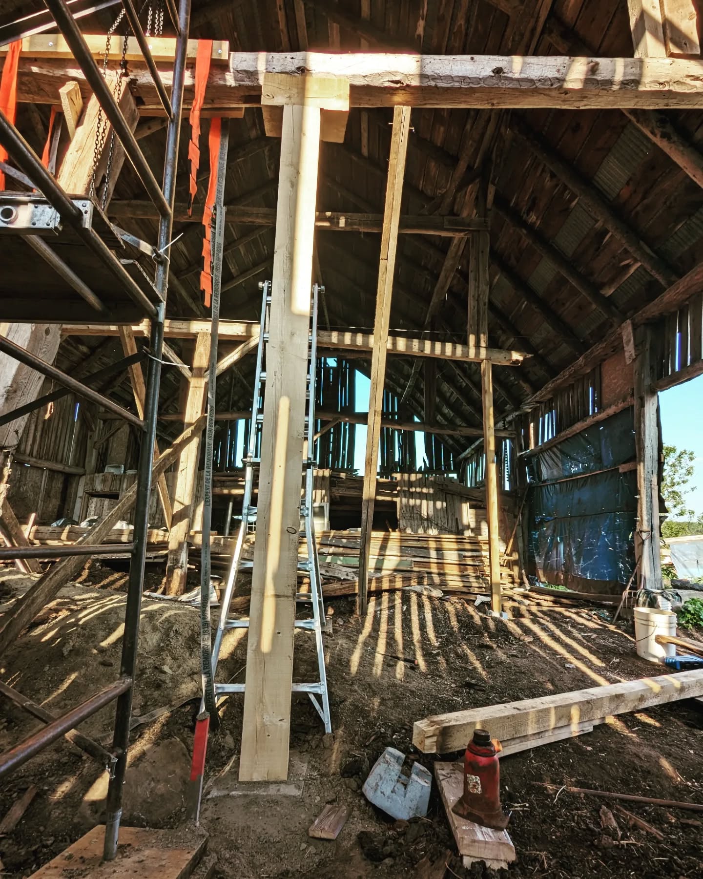 Le gros projet du moment ! Sauver notre immense grange, une poutre à la fois. C'est parti pour de nombreux mois/ année, avec la philosophie, chaque action nous amène vers la victoire.
Premier pas vers un atelier de rêve, avec des plafonds hauts, une immense porte et un point de vue à stimuler n'importe quelle créativité ☀️
#grange #notredamedelapaix #rangstemadeleine #petitenation #outaouais #restauration #ruralité #shopàMadeleine #atelier