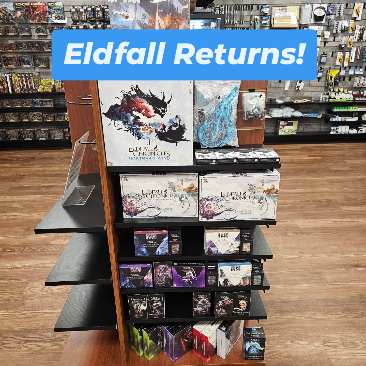 A sizable (and more reliably restockable) order of Eldfall Chronicles has arrived! Within the next week, we'll have the three kickstarter figures back in stock as well.
#flgs #flgc #eldfallchronicles #miniatures