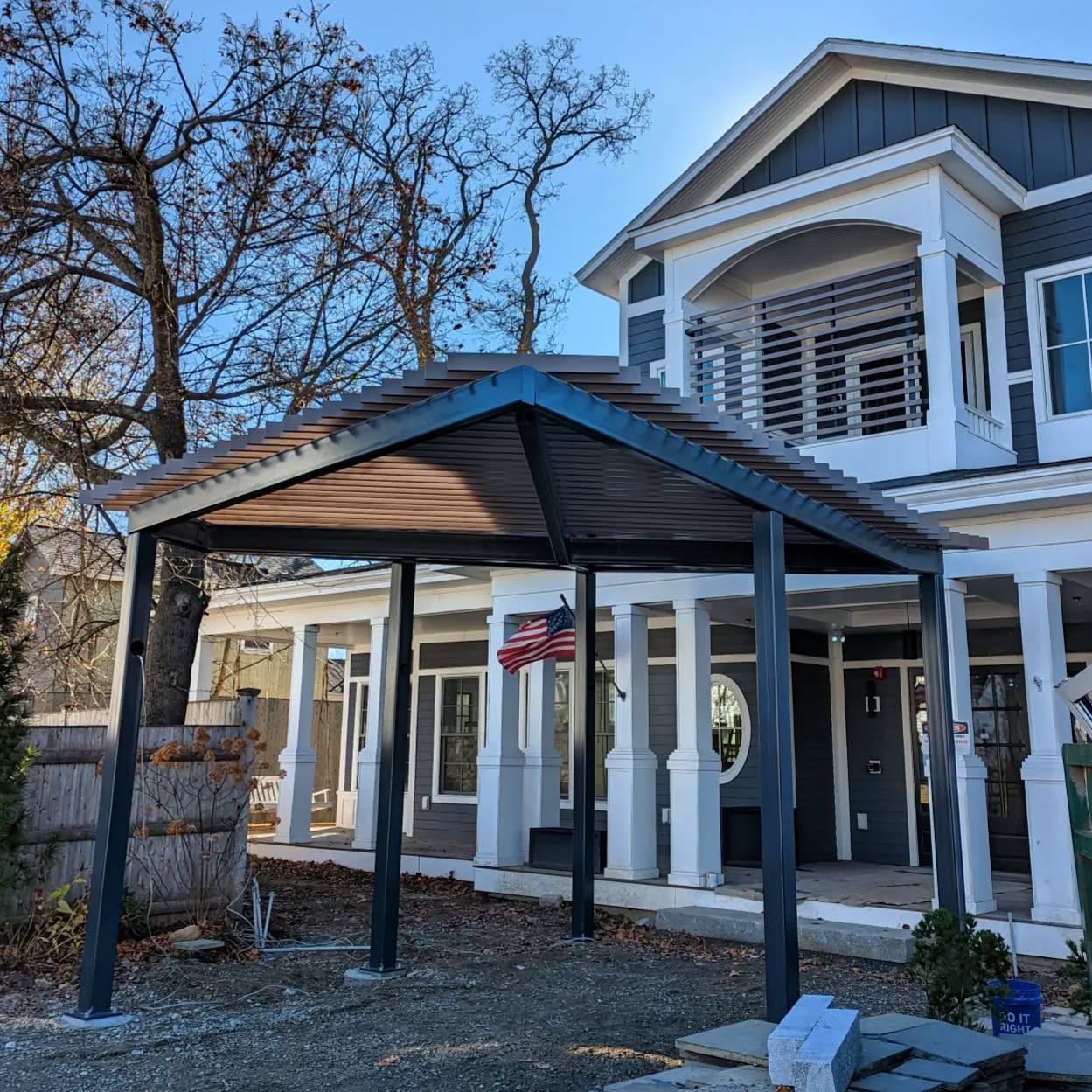 Today's install marks the completion of a custom project we have been working on recently. This pergola project came with it's own unique set of challenges but the crew came together and performed wonderfully.
#customfabrication #pergola #aluminumwelding #aluminumfabrication #metalwork #welding #weldporn #exeternh #603 #fabrication #fabricator #weldernation #welderzworld #weldtube #millerwelders