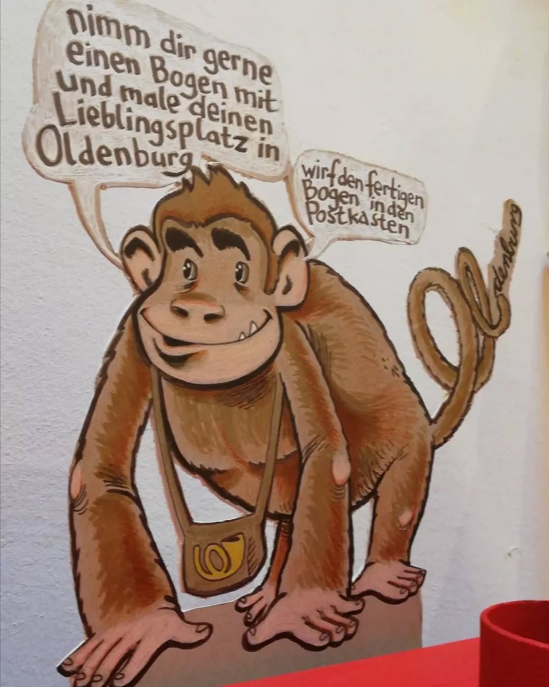 Währenddessen im Foyer der Kinderbibliothek...
#11friendsofculture #brieffreundschaft #partnerstädte #machwerkoldenburg #stadtoldenburg #oldenburg #kulturbüro #kulturförderung #jungekultur #exchange #austausch #brief #kulturbrief #culturalexchange #kunst #artwork #künstlerkorrespondenz #international #kultur #kulturstadt #innovation #wirbrauchenkunst #analog #selbstgeschrieben #handschriftlich #selbstgestaltet #reflexion #nachhaltig #kunst
www.kulturaustausch-oldenburg.de