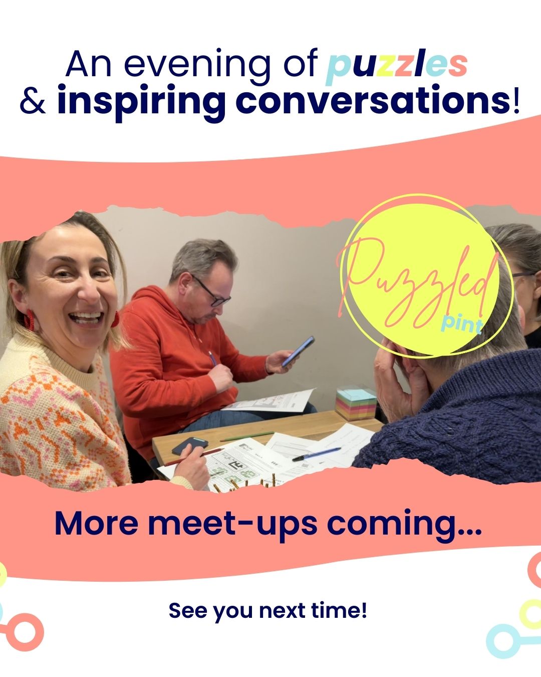 Nothing isn’t built in one big moment.
Everything grows from small, repeated steps...
Sometimes it starts with showing up, sharing a table, and learning each other’s names.
Saturday's puzzle evening was one of those small moments!
More gatherings are on the way.
Come find your people. ❤️ A big thanks to @dutchlanguagecafe for hosting this event and hosting us! #Bezuidenhout
#BezuidenhoutDenHaag
#DenHaag
#TheHague
#TheHagueLife
#TheHagueCommunity
#CommunityMatters
#FindYourPeople
#StrongerTogether
#BuildingCommunity
#CommunityLife #MeetupMoments
#PuzzleNight
#SocialEvening
#GoodCompany #InternationalsInTheHague
#ExpatLifeNL
#LifeInTheHague