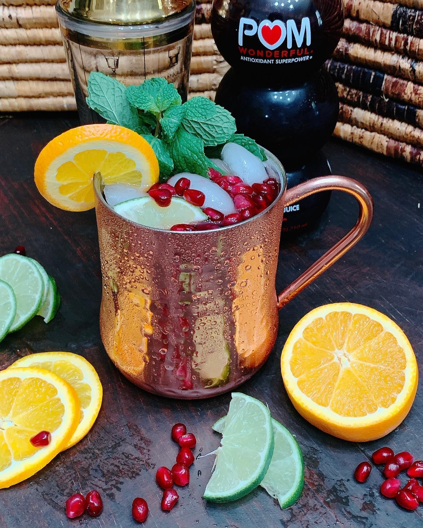 I’m calling this twist on a classic cocktail the “Pomegranate Pony”. One of my go to refreshers for working from home.
Even more refreshing than this drink? This post donated $100 to @diversifydietetics‼️ Their mission is to increase the racial and ethnic diversity in the field of nutrition by empowering nutrition leaders of color.
You can get in on the fun too! Shake things up and share your recipe for the #POMMocktailContest. You only have a couple of hours left to share your favorite mocktail recipe using @POMWonderful.
Check out the pomegranate pony recipe below!
Ingredients:
1/4 C POM wonderful
Juice of 1/4 lime
Juice of 1/2 orange
1/2 C ginger beer
Fresh mint for garnish
Pom arils for garnish
Lime wedges for garnish
Ice
Instructions:
Combine POM Wonderful, orange juice, lime juice and ginger beer in cocktail shaker. Shake well, then pour over ice into a classic copper mug. Garnish with Pom arils, lime wedges and fresh mint!
Cheers!
#POMMocktailContest #fundthefuture #DiverisyDietetics #POMWonderful
#dryjanuary #dampjanuary