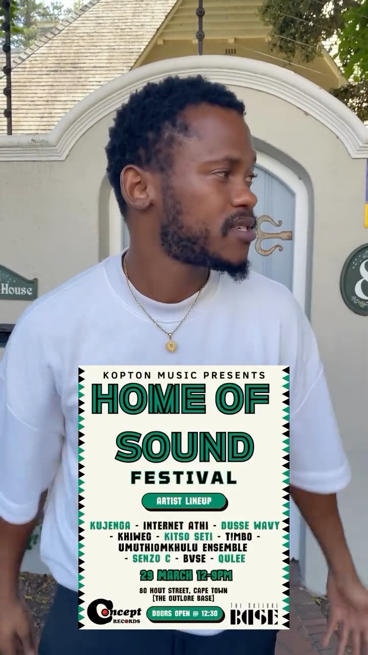You heard it from the International Guluva himself!🇿🇦🔥🤏🏿🤏🏿😭 Catch @internationalguluva on stage on the 29th of March for the Home of Sound Festival! Tickets are 35% remaining on Quicket for General. Link in bio🎫
#homeofsoundfestival #koptonmusic #capetown #bvse #musicpublisher
