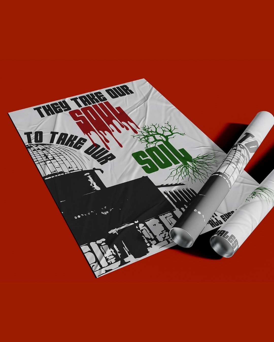 “They take our soul, to take our soil”
FREE PALESTINE🇵🇸
Express your beliefs and employ your talents to defend what is right and raise awareness about the current genocides.
Graphic Design Posters by: @aliyahbstudio
#FreePalestine
#PalestineWillBeFree
#StandWithPalestine
#PalestineArt
#SolidarityWithPalestine
#DesignForChange
#ArtistsForPalestine
#GraphicDesignForJustice
#BrandingExpert
#LogoDesignSpecialist
#CreativeStudio
#AdvertisingDesign
#FreelanceGraphicDesigner
#DesignInspiration
#CustomLogoDesign
#VisualIdentity
#BrandDesigner
#GraphicDesigner