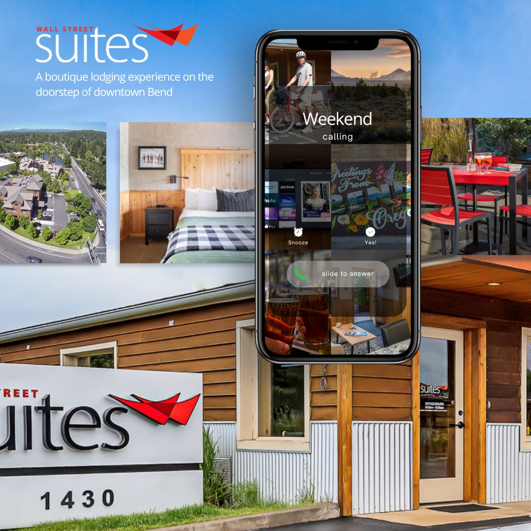 If you haven’t experienced this “Jewel” in Bend. Oregon, you are missing out! Wall Street Suites offers luxury and excellence above and beyond expectations! The Wall Street Suites Team is exceptional. Kristen and Mary Clare welcome you from the moment you check-in with every effort to make your stay as relaxing, memorable and maybe even a little magical, as possible! Check them out, you will be glad you did!! - Glenda G.
Take full advantage of our March savings, Book a 3 night stay right now and only pay for 2!!!