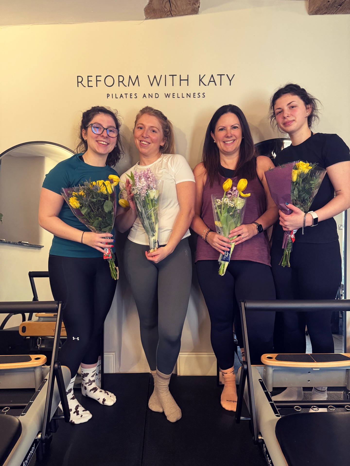 Celebrating all the amazing mums who joined me for my Mother’s Day special this morning 💐
From mums treating themselves, to daughters bringing their mums, to mums sharing the experience with their daughters — and of course our wonderful dog mums too 🐾💕
It was so lovely seeing you take time for yourselves and each other.
Thank you to everyone who came along and made it such a special morning. I loved being part of your celebrations 💖
If you missed the Mother’s Day offer but would still love a session, just send me a message and I’ll get you booked in ✨
#mothersdayevent #reformwithkaty #wells #refomerpilates #reformer