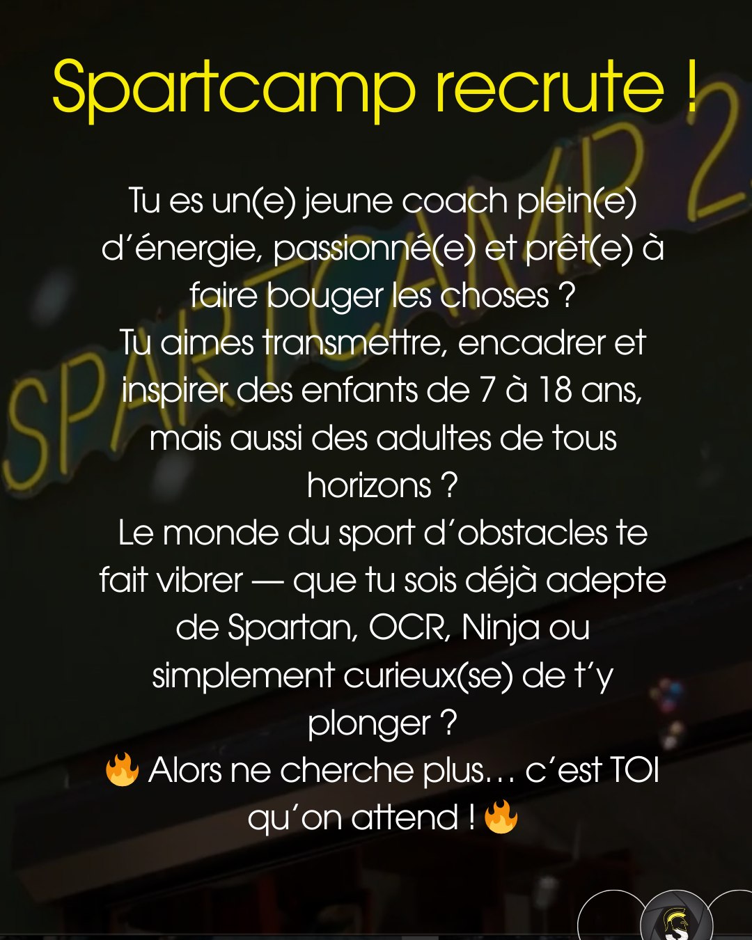 Spartcamp Recrute !