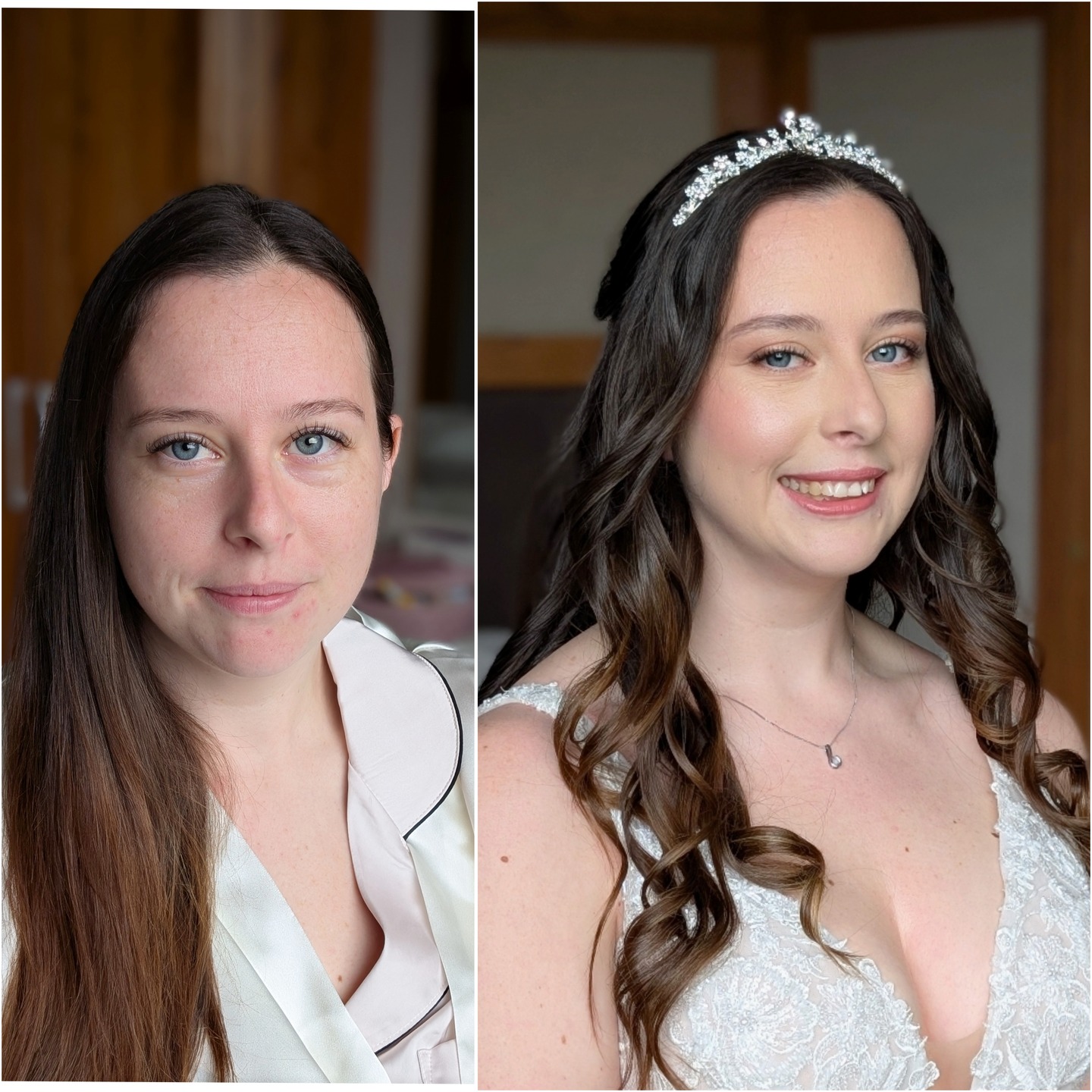 Sophie
What a lovely of run of Brides I have had this year so far, feeling lucky to meet so many great ladies and help them get ready for their wedding
Sophie was so chilled, the current theme for 2026 and I am here for it!
Hairstyle wise she requested a half up half down style (mostly down) with curls with her pretty tiara, the shine on her brunette locks!
Makeup she wanted a soft, radiant look that she felt comfortable and still like herself. She had semi perm lashes done which looked lovely so we played up her eyes with pretty shimmer and a soft defined look, glowly cheeks with blush and highlighter and evened out skin with a medium coverage foundation
Coming from a military background Sophie isn't used to being pampered but wow she rocked it and looked amazing
They trained their pup dog to bring a basket down the aisle I can't wait to see the photos, the demos were adorable!
Such a lovely day.
Swipe to see more photos.....
Venue @treetopescape
Photographer @michelle_ley_photography
Thanks for having me Sophie it was a pleasure to help you get ready and spend the morning with you
#treetops #treetopsescape #bridalmakeup #weddingmakeup #bridalhair #weddinghair