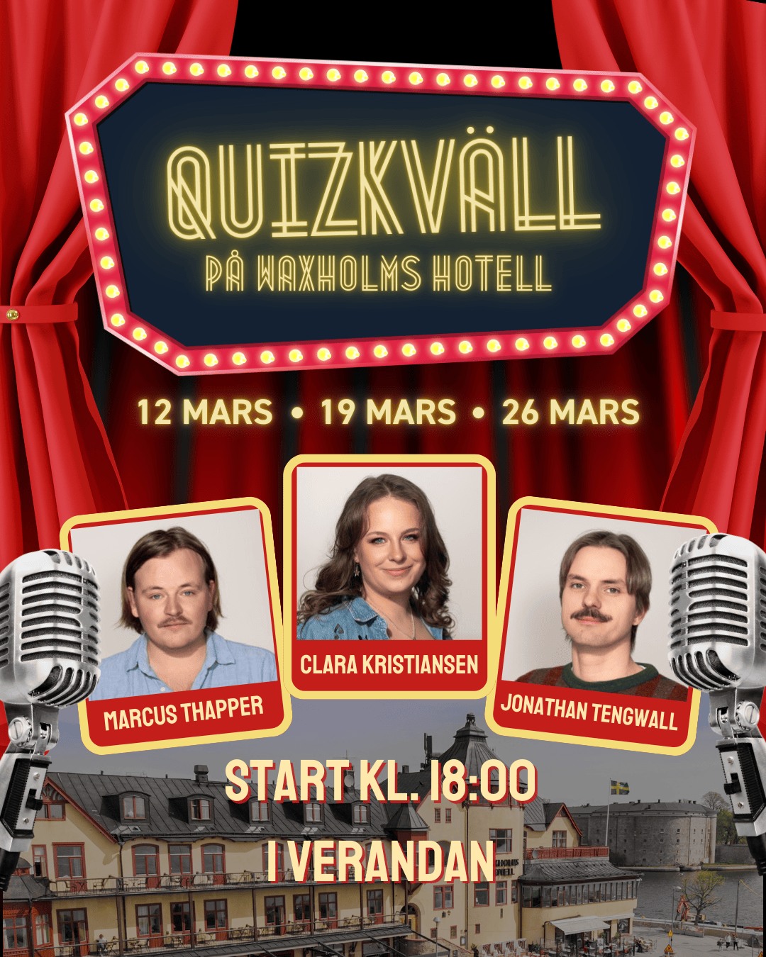 Frågor. Poäng. Eventuellt prestige...
Kom på torsdag kl. 18:00 med ditt smartaste sällskap.
Med:
@marcusthapper
@clarulk
@jontetengwall
Vi ses då på Nyckelbaren!