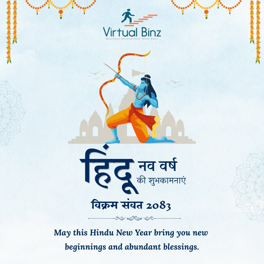 May this Hindu Navvarsh bring new light, new hope, and new beginnings into your life
#HinduNavVarsh #HinduNewYear #VikramSamvat #virtualbinz #lifeatvbz