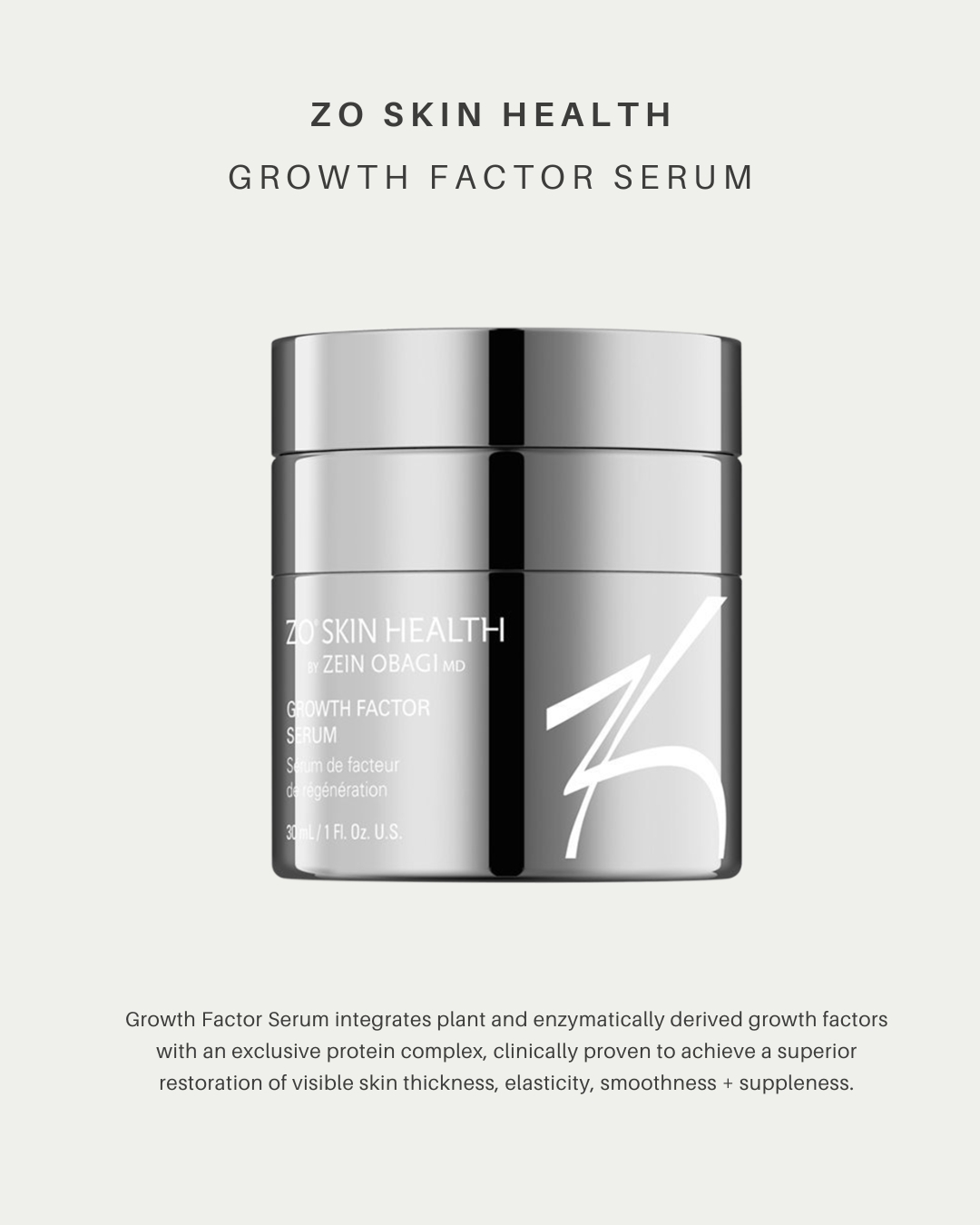 ZO Skin Health Growth Factor Serum
Why we love it:
⭐️ Helps improve skin firmness and elasticity
⭐️ Supports skin renewal and repair
⭐️ Lightweight, fast-absorbing formula
This product is designed to promote healthy skin regeneration, reducing the appearance of fine lines and improving overall skin texture and tone. ✨
💫 How to use: Apply 1–2 pumps to clean, dry skin in the morning or evening before moisturizer.
🛍️ Available at ReNew 360
📞 Call: 520-618-0232
➤ Visit: 2732 N. Alvernon Way Tucson, AZ 85712
➤ Visit: www.renew360az.com
#ReNew360 #TucsonArizona #ZOSkinHealthGrowthFactorSerum