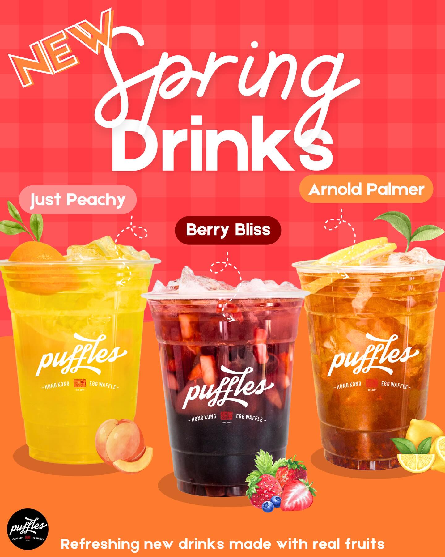 Spring is calling, and it tastes like this! 🌸
Our new Spring Time drinks have officially dropped and are ready to cool you down!
🍑 Just Peachy is a refreshing peach lemonade with fresh peach
🍓 Berry Bliss is a delicious vibrant, berry-filled dream
🍋 Arnold Palmer - The ultimate icon, chilled to perfection
#boba #foodie #foodiefinds #bobatea #southflorida