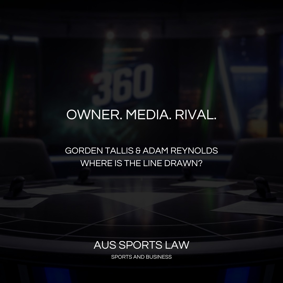 A lot has been said recently about Gorden Tallis’ pointed comments on the management of Adam Reynolds’ injury. Ordinarily, you’d say play on. Former player, media personality, entitled to have a view. But the complexion of those comments changes once you factor in that Tallis is a part-owner of the Gold Coast Titans, the Brisbane Broncos’ greatest rival.
It might be a stretch to say the comments were commercially motivated. But there is a perception that they do not land the same way if Tallis does not hold an ownership stake in a competing club. That is where the issue sits. Should individuals with ownership interests in clubs also hold media positions where their commentary can influence the level of scrutiny placed on competitors?
We have seen a version of this before. Phil Gould and the Lachlan Galvin situation last year raised similar concerns around wearing two hats (media and club official), which ultimately led to the NRL introducing tighter anti-tampering rules. That was dealt with in the context of club officials. This is ownership.
It also starts to raise a competition question. If a part-owner has access to a national platform and uses it to publicly critique a rival club’s key player, does that create an uneven playing field? Not in a strict legal sense, but in terms of influence, perception and potential commercial advantage.
Reynolds is a captain and a commercial asset. Sustained public scrutiny from influential voices can shift perception, create pressure and affect leverage.
The NRL moved on Gould because that framework is clearer. Ownership combined with media influence is a different layer, and one the current rules do not appear to neatly address.
As more former players move into ownership and investment, this overlap is only going to increase.
Play on, or something the game needs to get ahead of?