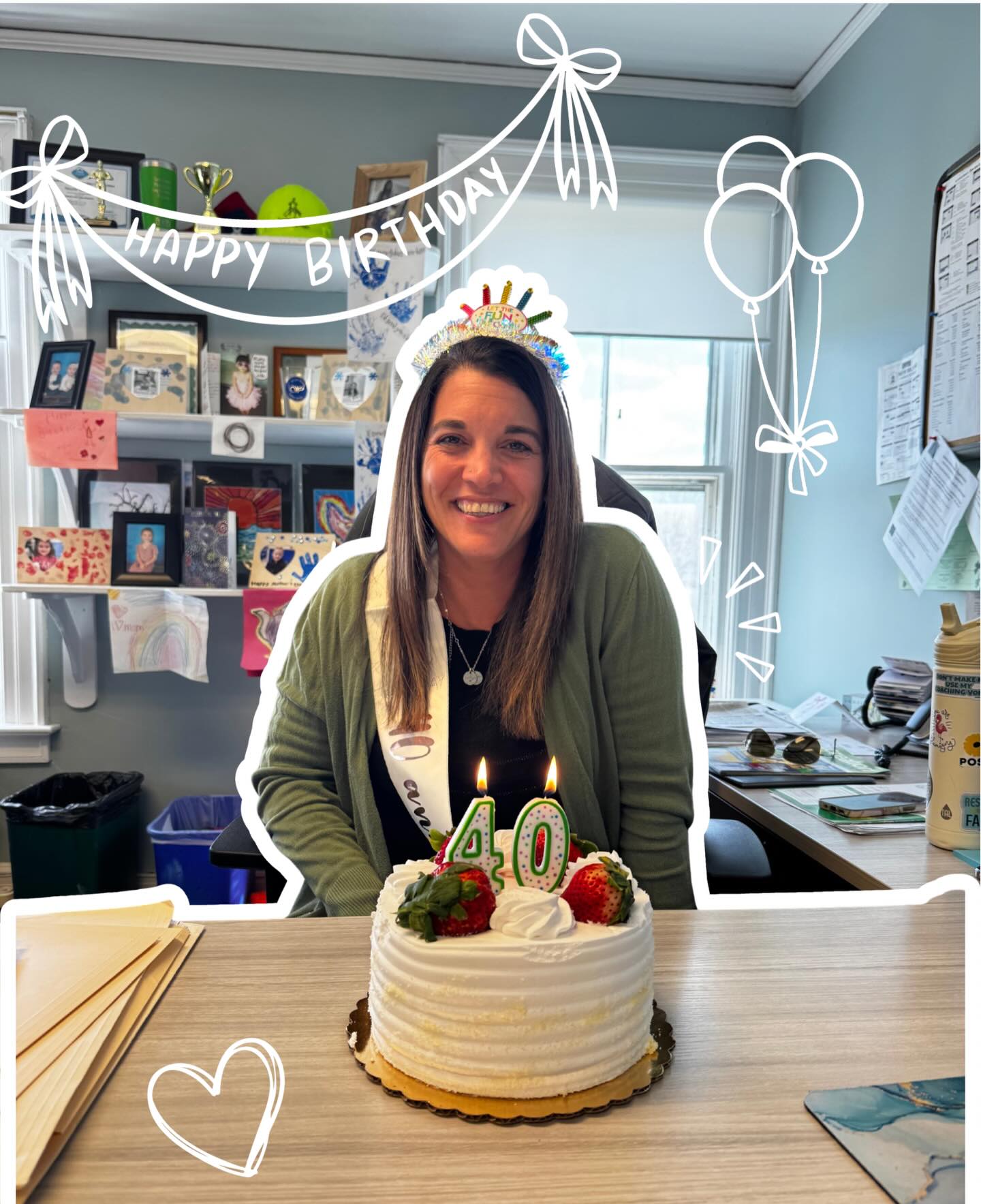 Happy 40th Birthday to our favorite boss! Nicole is always supporting & rooting for us, so it was a pleasure to return the favor on her birthday. ๐ฉท (Even NYSEG knew there was a cause for celebration today, so they kindly turned the power back on for us by the afternoon. Thanks, NYSEG!)
HAPPY BIRTHDAY, NICOLE! ๐ฅณ๐ We love you.