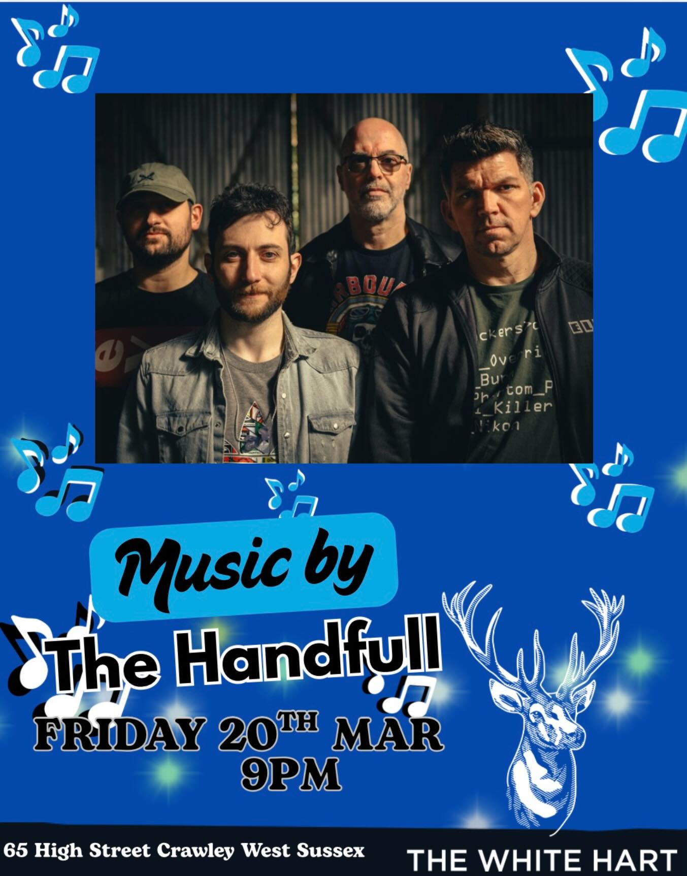 This Friday live music with The Handfull starting from 9pm