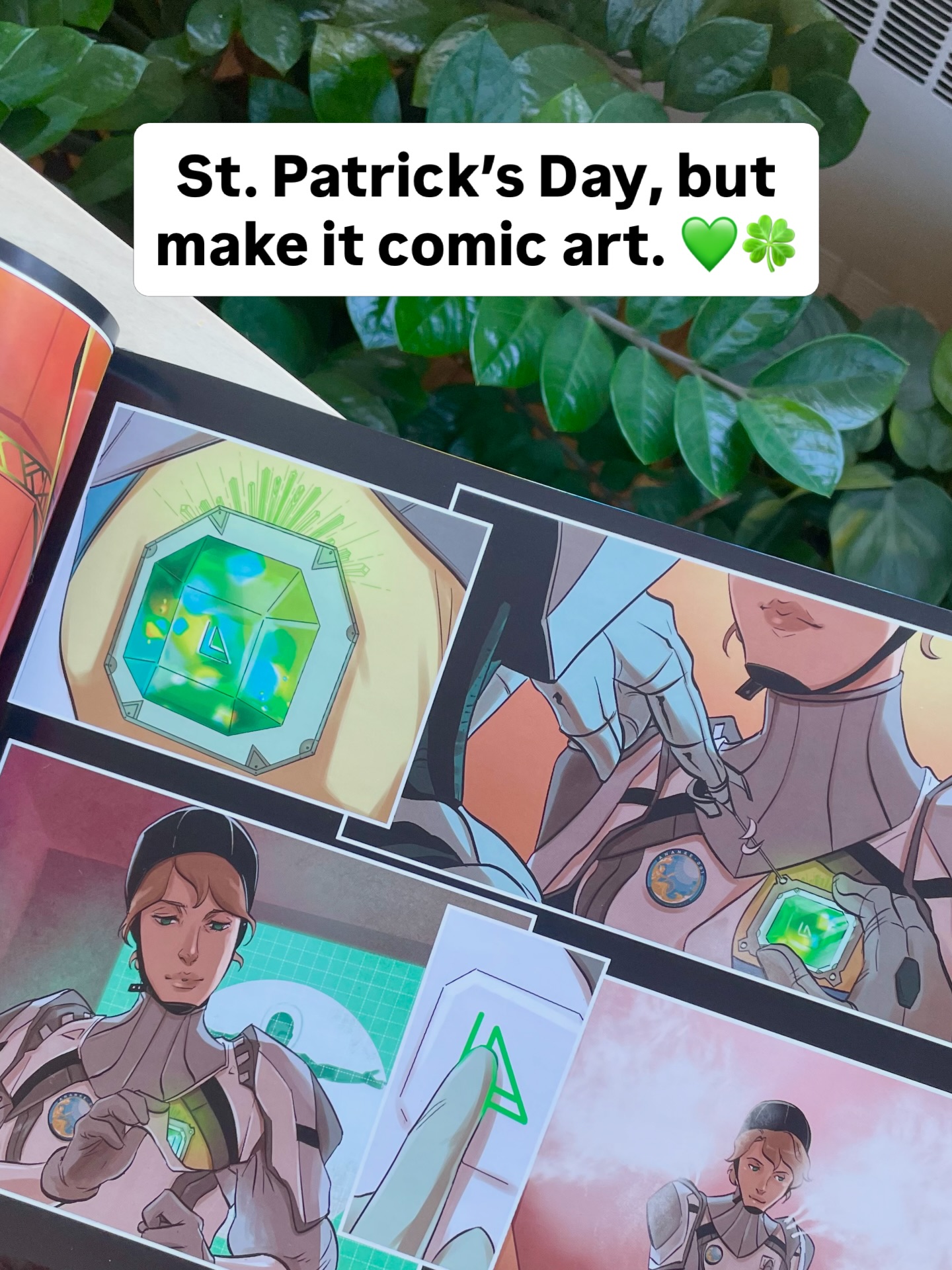 In my comic, ANANKE, Anna’s connection to green goes beyond symbolism, it becomes something physical through her crystalline heart. These green crystals are piezoelectric, meaning they generate energy when pressure is applied, mirroring Anna’s own emotional journey!
The more she experiences (stress, love, conflict, growth), the more energy is activated within her. Just like the heart chakra, this isn’t random power; it’s energy born from a feeling. The crystals don’t just glow, they respond, converting her internal pressure into something radiant and outward.
In that way, ConneXion Anna isn’t just healing, she’s transforming everything she carries into a force that can be seen, felt, and shared. 💚
Artwork by the incredible @superliyishan
Created by Natalie Raffaele Pavone, Raffish Press
🛒 anankecomic.com
#fyp #comic #green #books #author