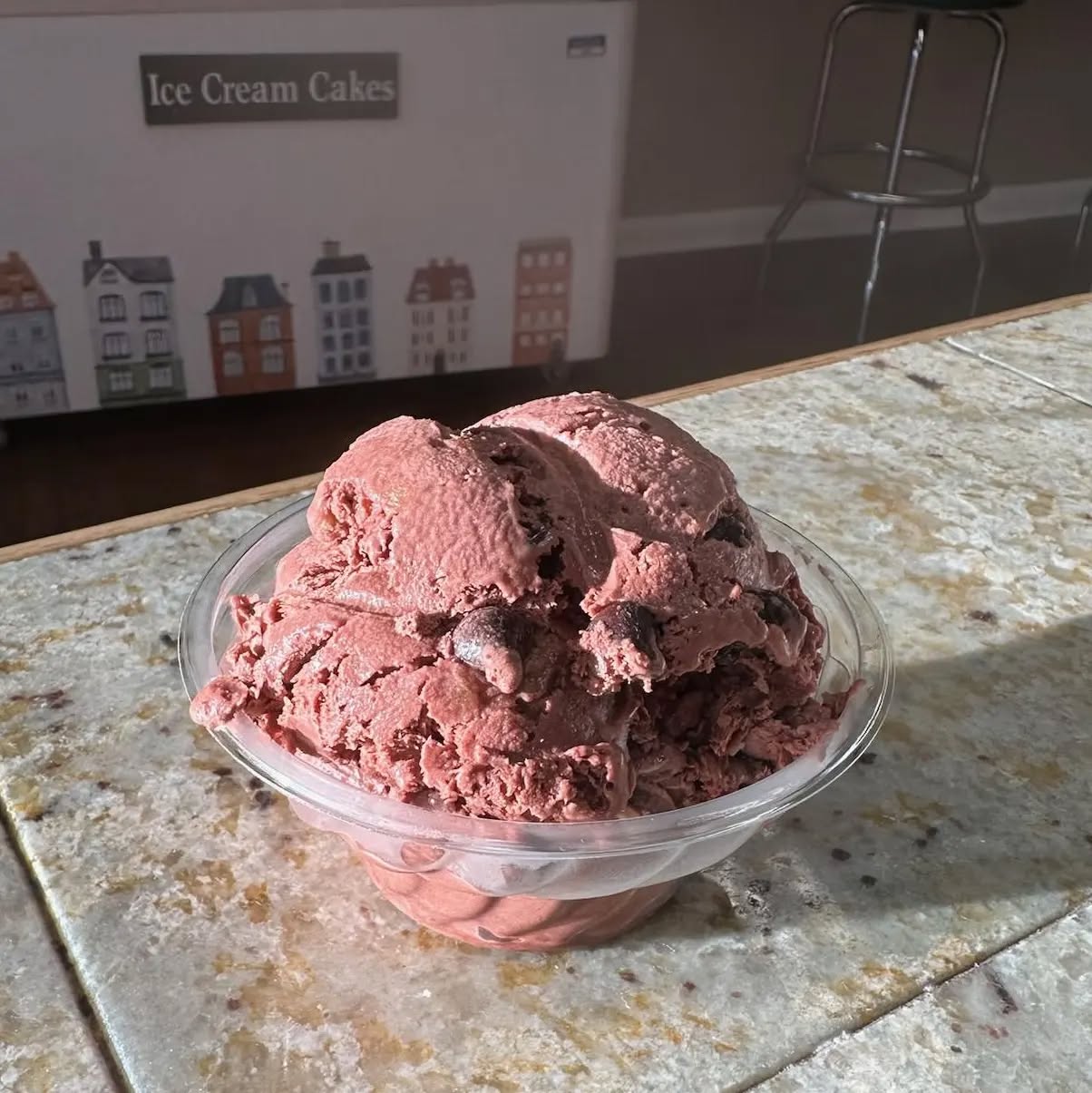 Two new flavor alerts! First up in the lineup is a new Creamery flavor of S'Morristown that we created for the Morristown High Football team as part of their recent unity dinner (a red velvet base with toasted marshmallow, graham crackers, and chocolate chip pieces). And second is November's very delayed (but better late than never) staff-nominated flavor of Apple Pie: a buttery apple pie base with graham cracker swirls and apple pieces, crafted just in time for next week's Thanksgiving holiday.