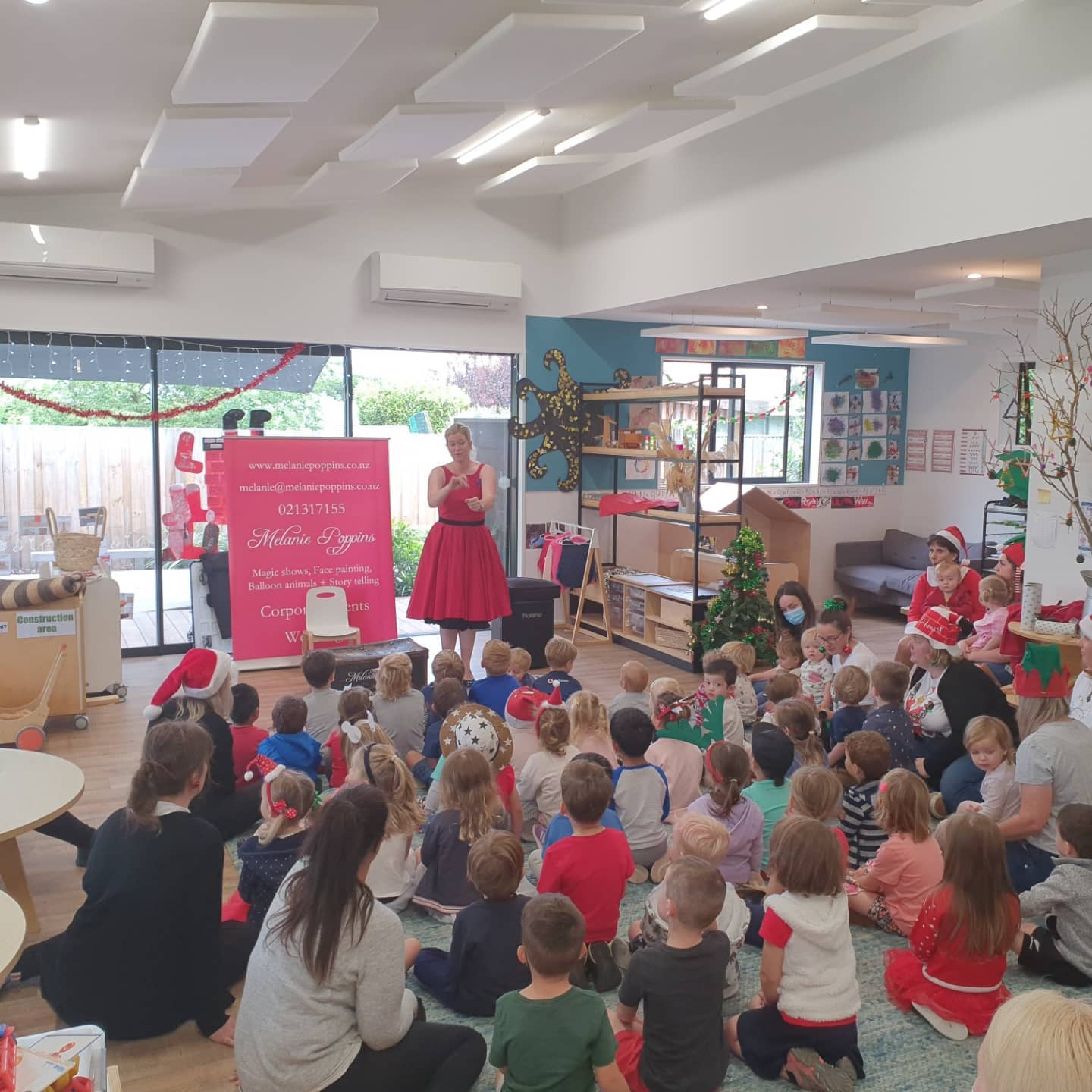 Our tamariki enjoyed their Christmas Celebration today. A little different this year during these covid times. But what a great show with Melanie Poppins and the Ice Cream truck arriving to help cool us down. #2021 #christmas
