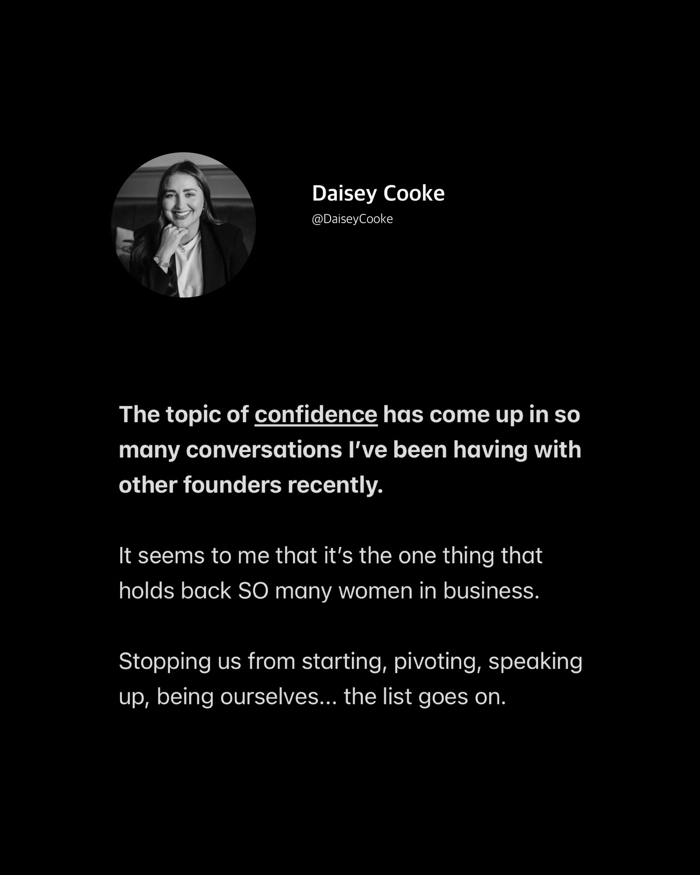 Some recent thoughts on confidence 💭