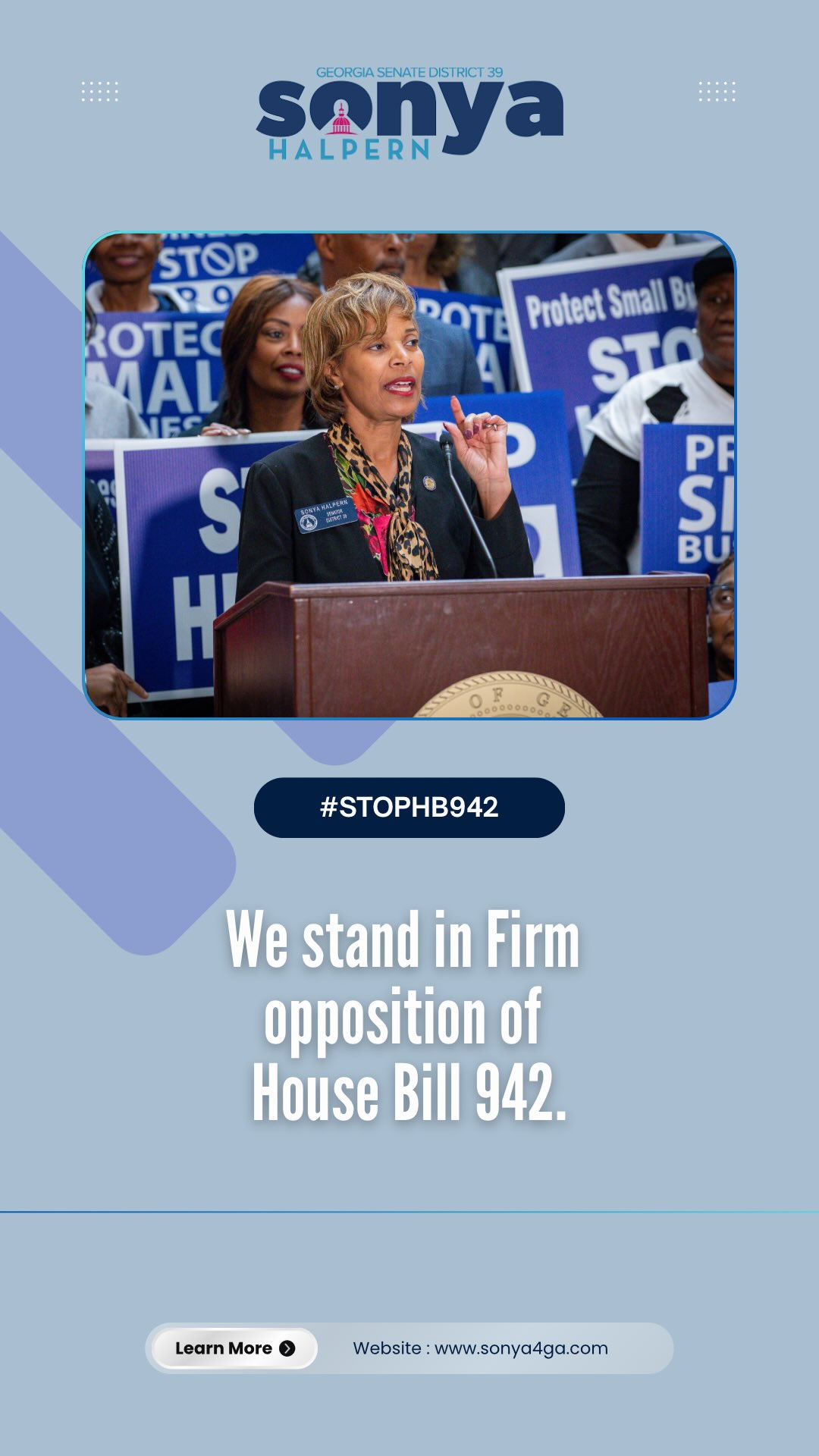 We stand in firm opposition to HB 942.
No other major airport in this country pays property taxes like this — not one. When we alter the cost structure of an airport of this magnitude, the consequences extend far beyond Atlanta. They impact workers, travelers, small businesses, and Georgia’s global competitiveness.
We must protect the economic engine that fuels our state, not weaken it.
#StopHB942 #SmallBusiness #GeorgiaEconomy #SonyaHalpern #Sonya4GA