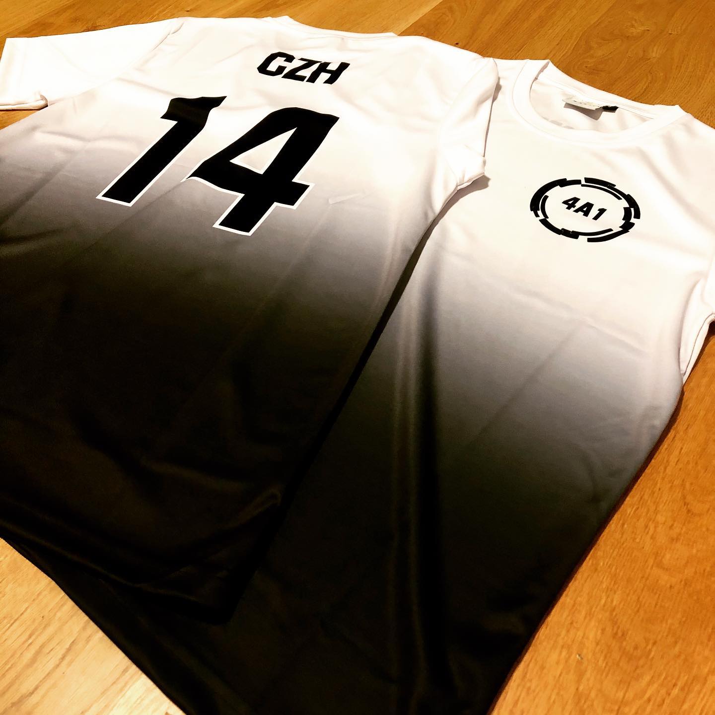 Bowen Sec, full black-white gradient print