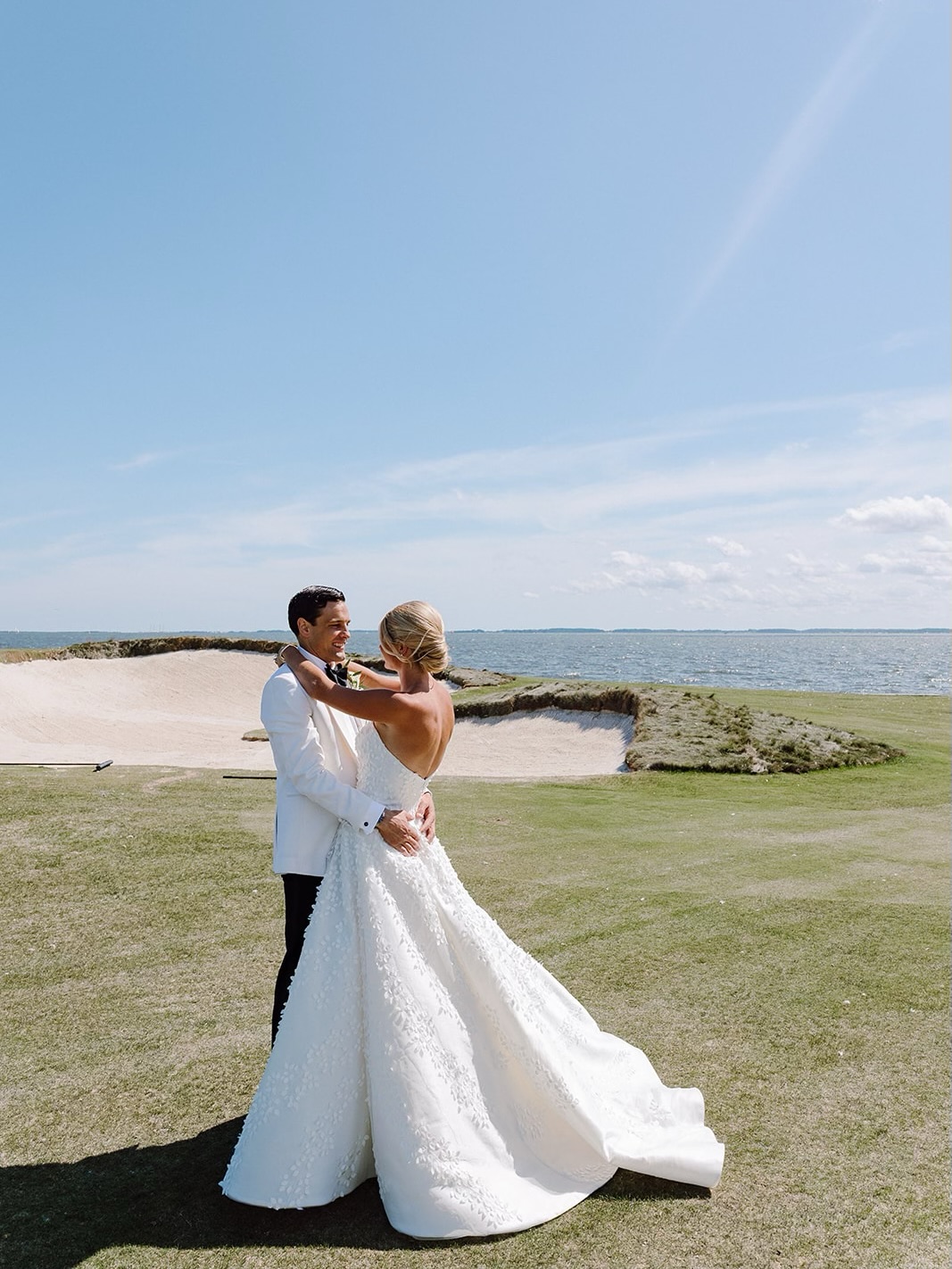 The place to be! The 18th hole with the lovebirds 🕊️
P.S we love building timelines that leave space for moments like this.
Vendor Team:
Planning | @eventfullyyoursmd
Venue, Culinary, + Bar Service |@rehobothbeachcountryclub
Rentals |@collectiveeventgroup@prettylittleweddingco
Stationer | @whimsygreenville
HMU | @badhairdayrb
Florals |@flowers_by_alisonocmd
Band RIO with |@eastcoastentertainment
Photographer | @carlylandoltphoto
Confections |@carolinasugarfairy
Linens | @bbjlatavola
Bride @jenerallyblonde
Groom @dancallahan11
Gown Designer @annebarge
Shoes @maisonvalentino
Bridesmaids Attire @jennyyoonyc
#rehobothwedding #delawareweddings #marylandwedding #marylandweddingplanner #easternshorewedding easternshoreweddings