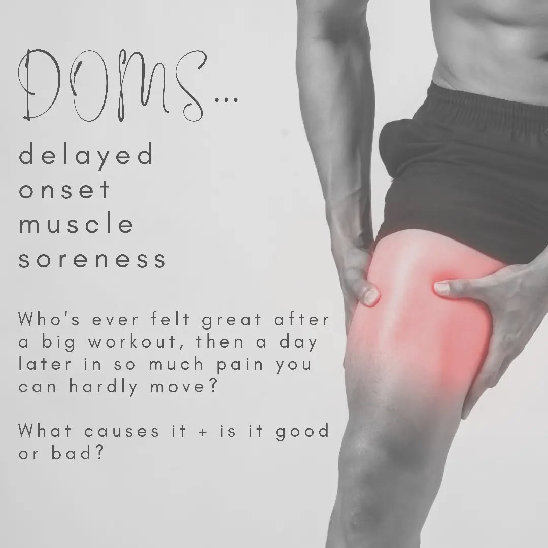 DOMS...delayed onset muscle soreness.
That pain you suddenly feel a day or 2 after your workout 🏋⛹️♂️🤸♀️
#reviveandrestoremassage #remedialmassage #massage #revive #restore #doms #musclepain #exercise #workout #muscles